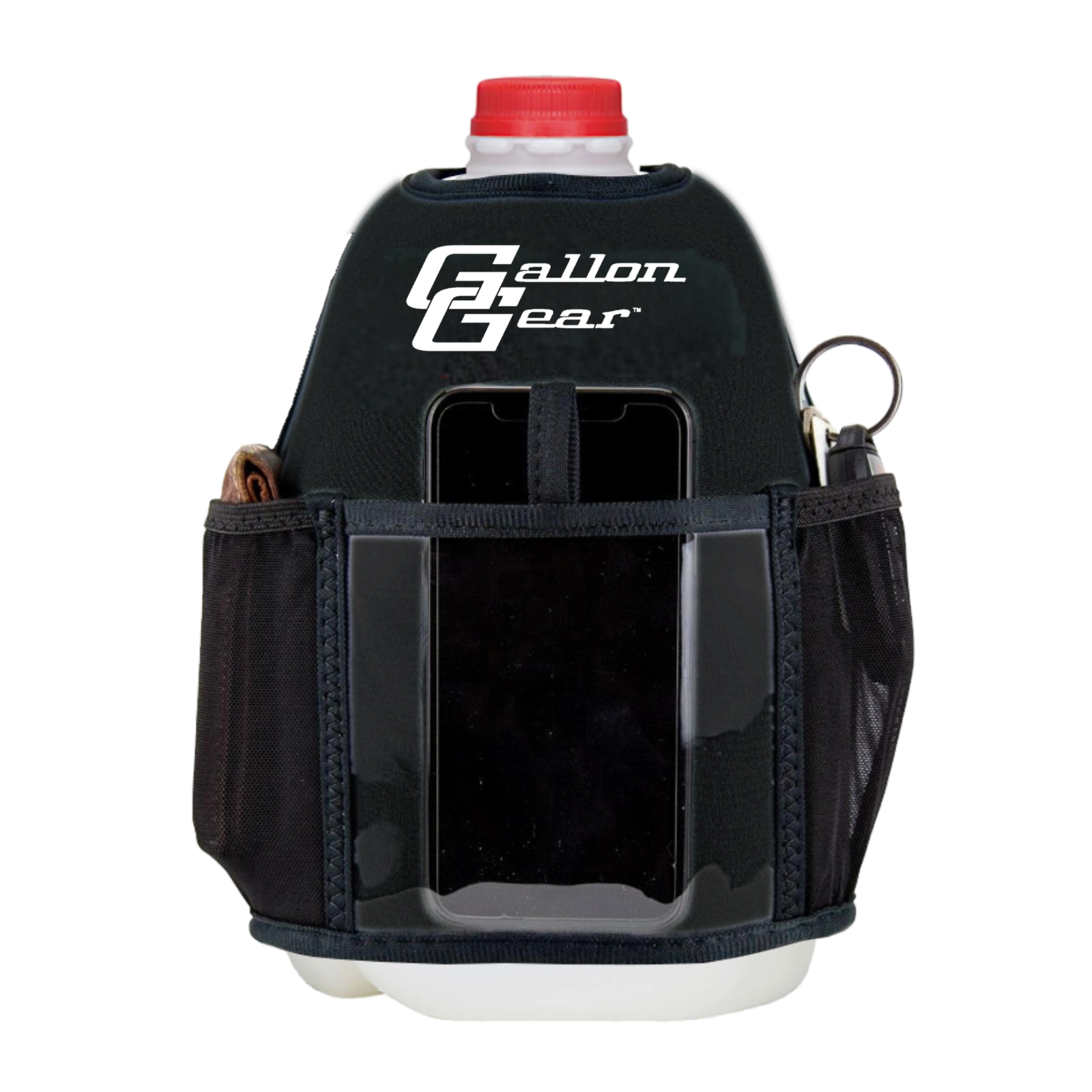 "2025" GALLON GEAR 1 GALLON BOOTY | GYM WATER BOTTLE SLEEVE (BLACK/WHITE)