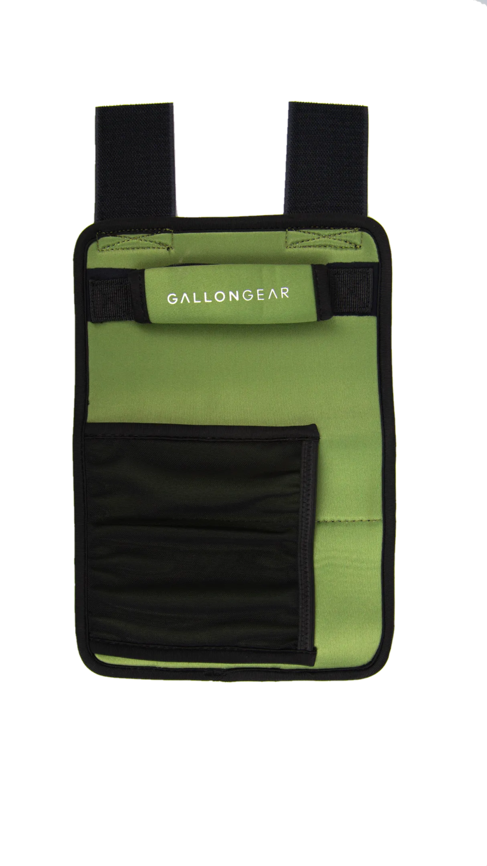 * IN STOCK * 2025 GALLON GEAR STAINLESS STEEL COMBO INSULATED WATER BOTTLE | WITH HANDLE SNAP TOP LID 40 OUNCE | GYM WATER BOTTLE WITH SLEEVE | NEOPRENE SLEEVE WITH CARRYING HANDLE (BLACK/OLIVE)