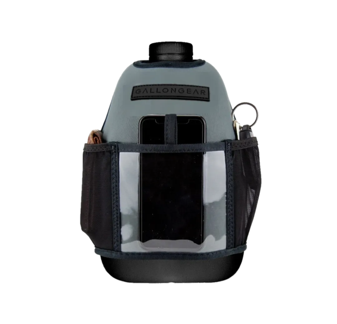 "2025" GALLON GEAR 1 GALLON BOOTY | GYM WATER BOTTLE SLEEVE (GREY)