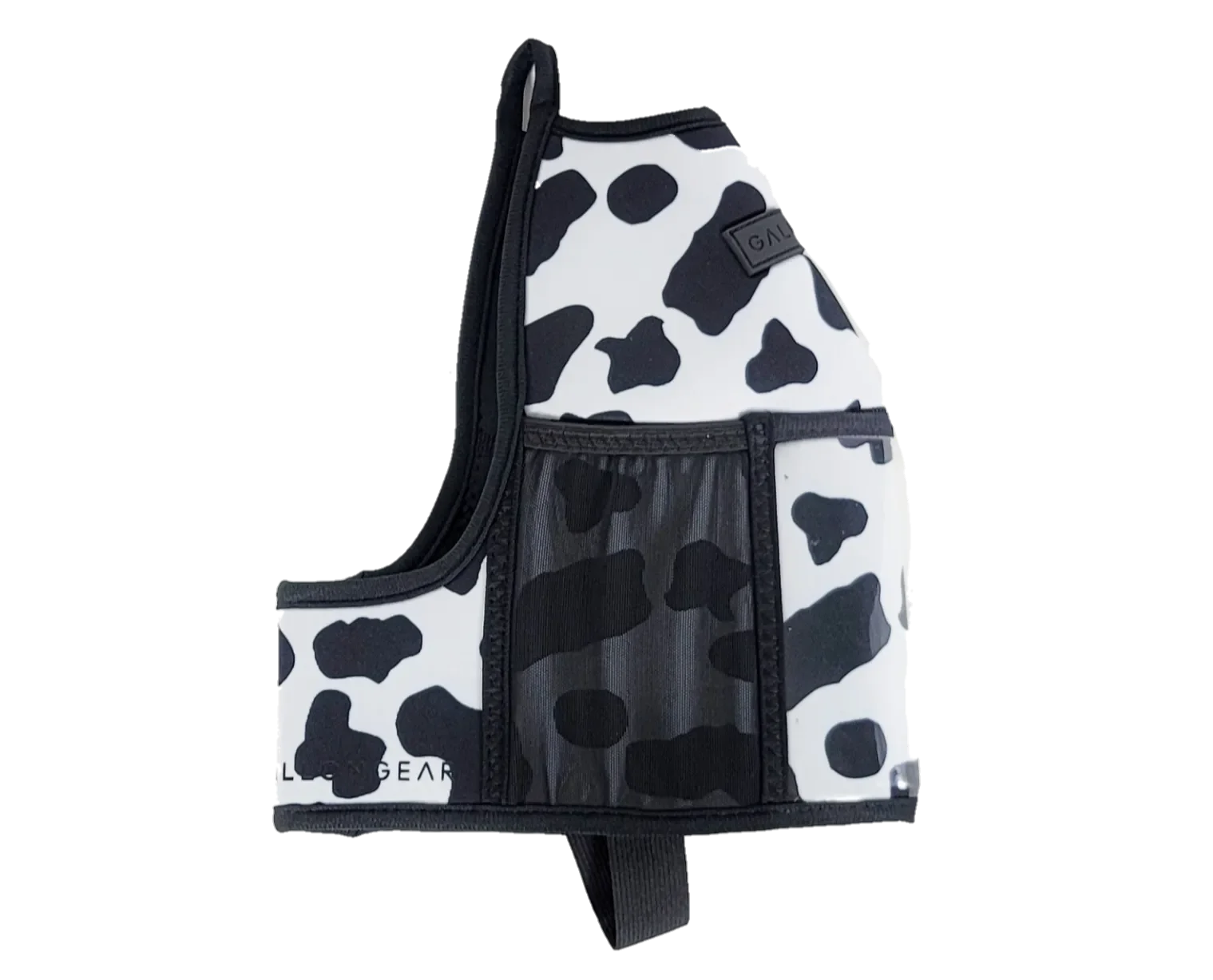 "2025" GALLON GEAR HALF GALLON BOOTY | GYM WATER BOTTLE SLEEVE (COW BLACK/WHITE)