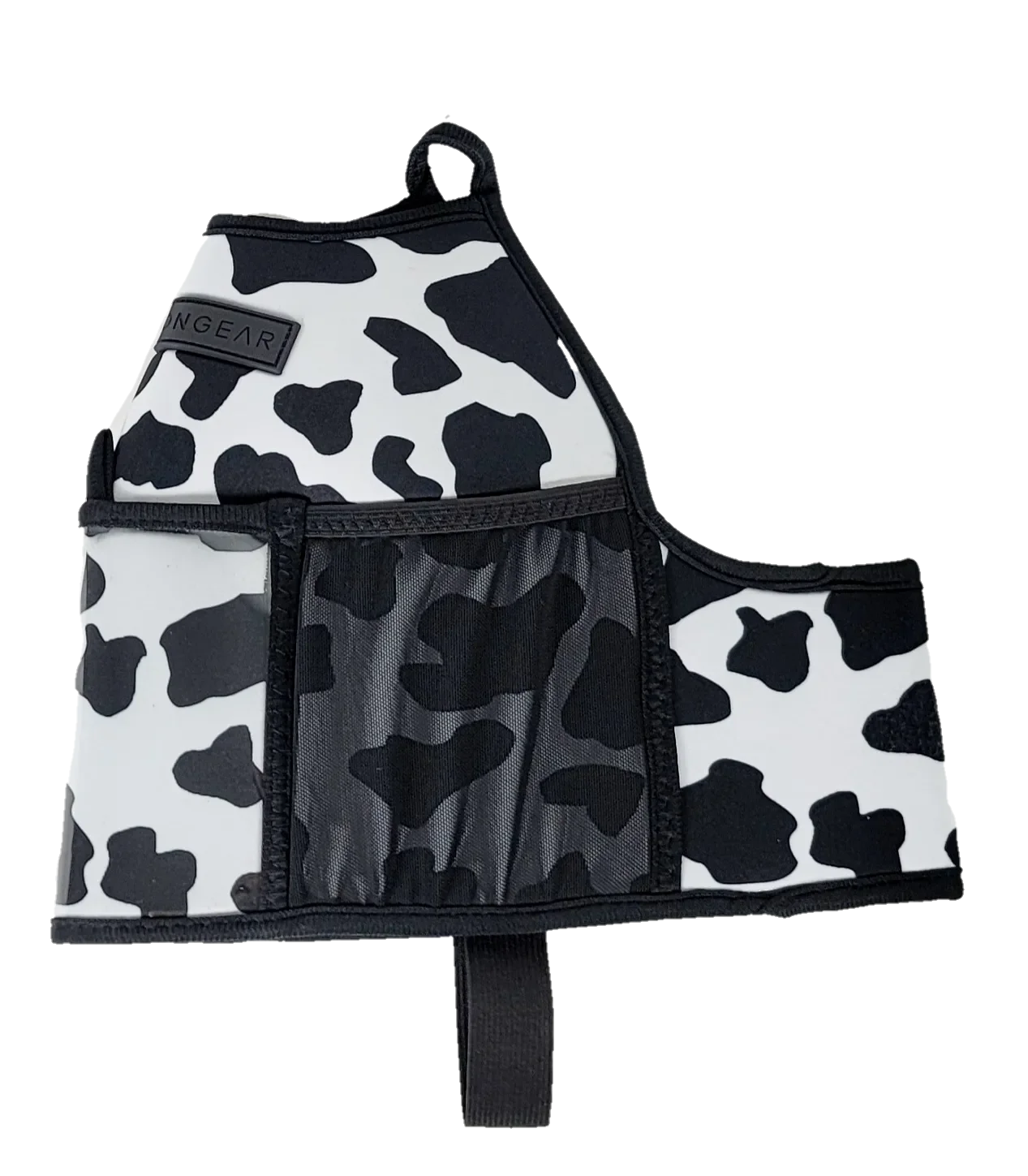 Insulated Gym Sports Sleeve | One Gallon Jug Water Bottle Sleeve | Gallon Gear | Cow Black/White