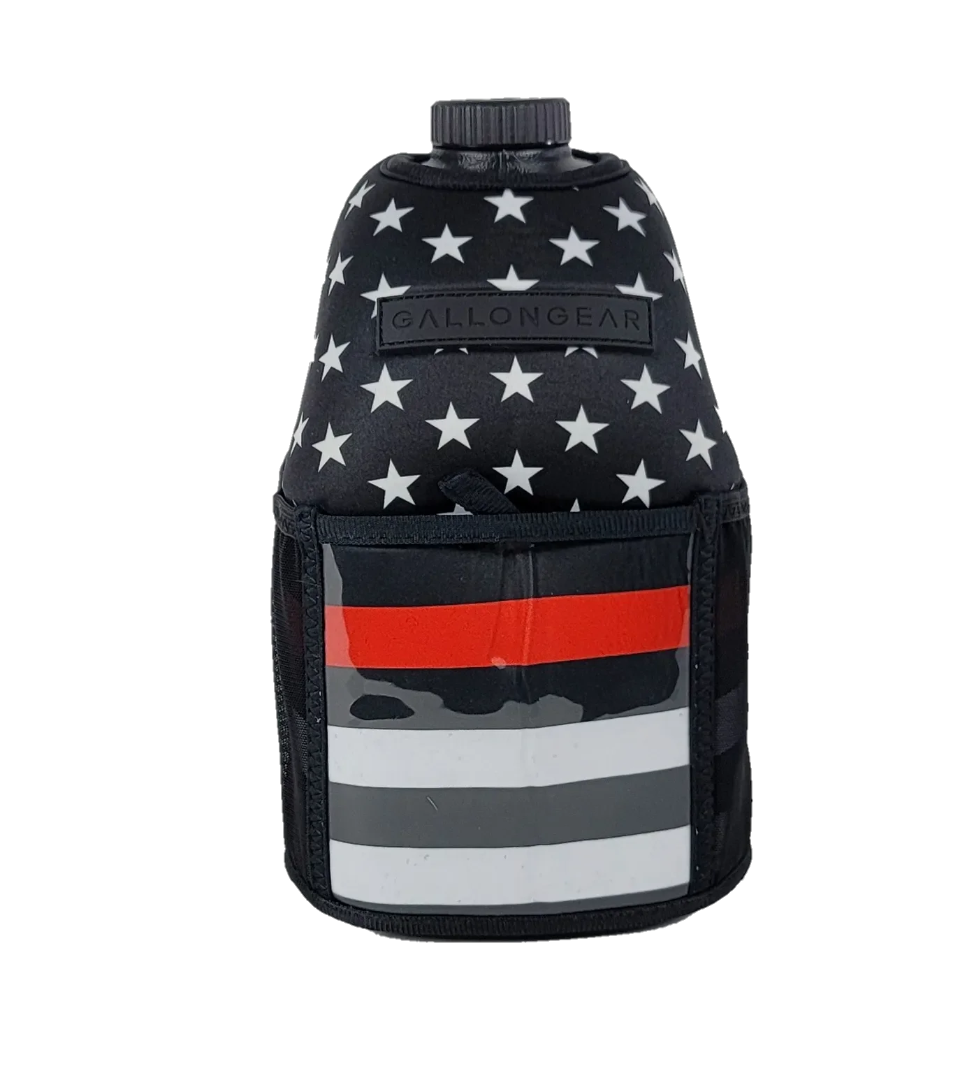 "2025" GALLON GEAR HALF GALLON BOOTY | GYM WATER BOTTLE SLEEVE (THIN RED LINE)#