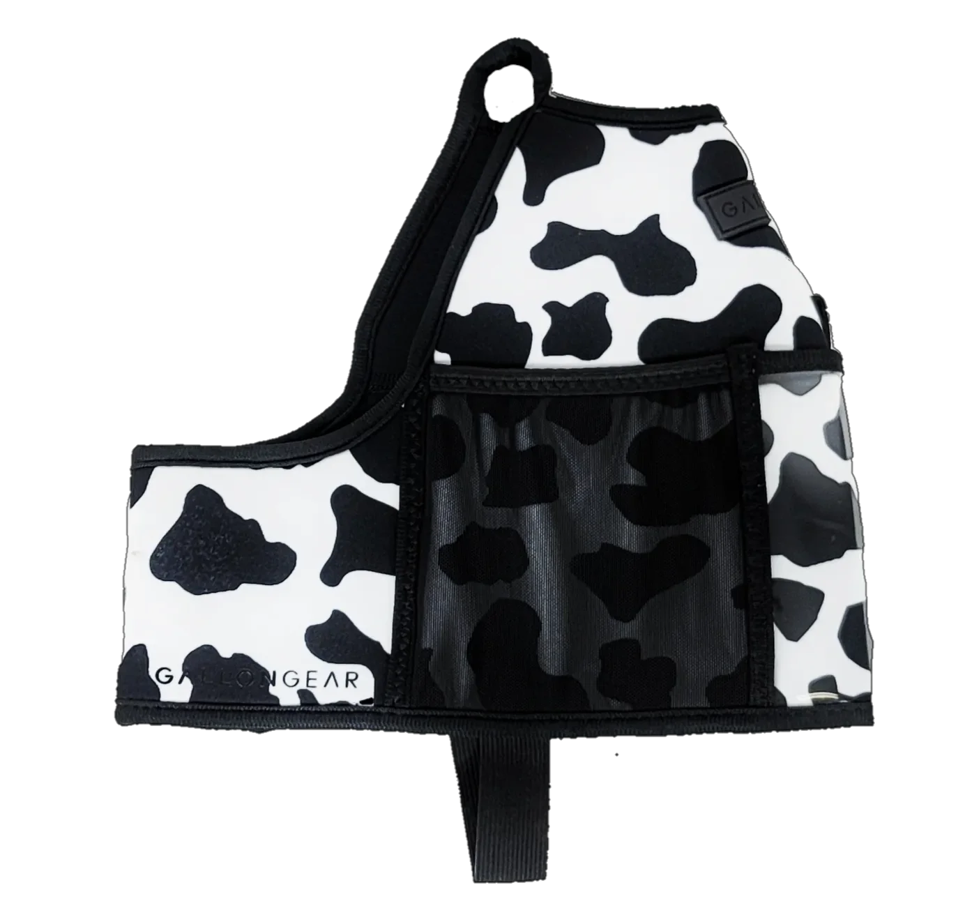 Insulated Gym Sports Sleeve | One Gallon Jug Water Bottle Sleeve | Gallon Gear | Cow Black/White