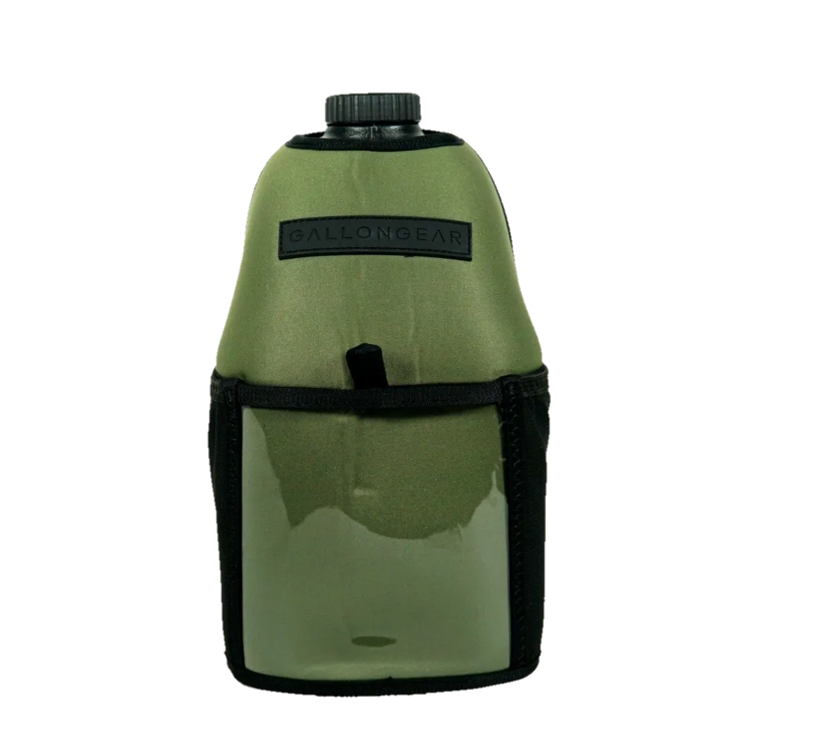"2025" GALLON GEAR HALF GALLON BOOTY | GYM WATER BOTTLE SLEEVE (OLIVE)