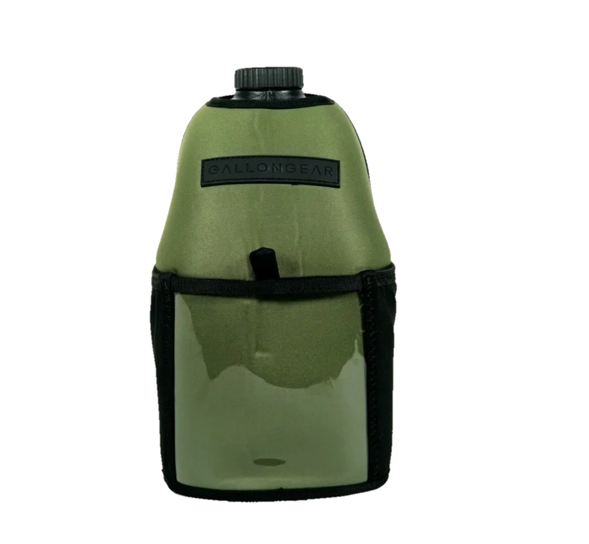 "2025" GALLON GEAR HALF GALLON BOOTY | GYM WATER BOTTLE SLEEVE (OLIVE)