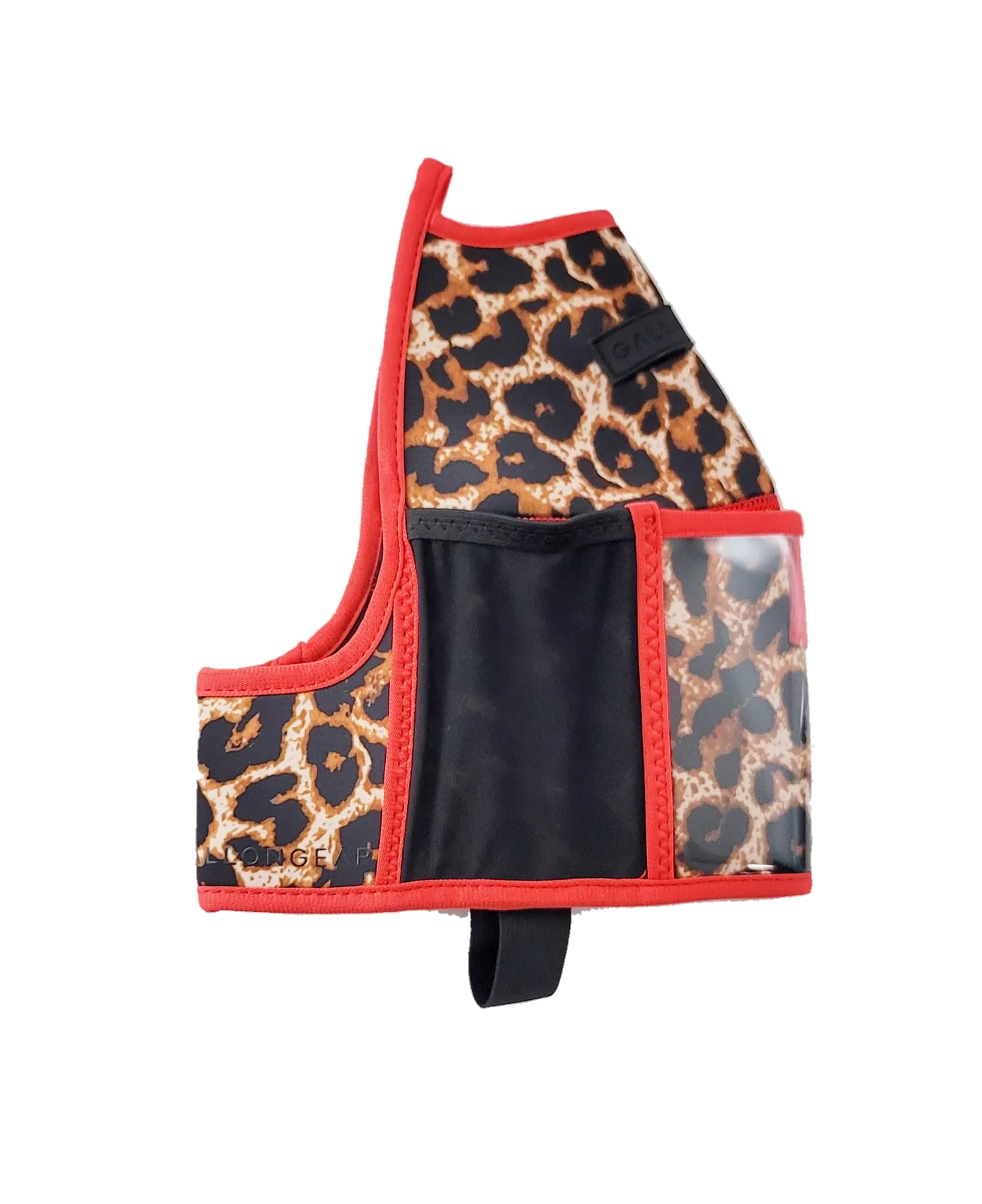 "2025" GALLON GEAR HALF GALLON BOOTY | GYM WATER BOTTLE SLEEVE (LEOPARD RED)#