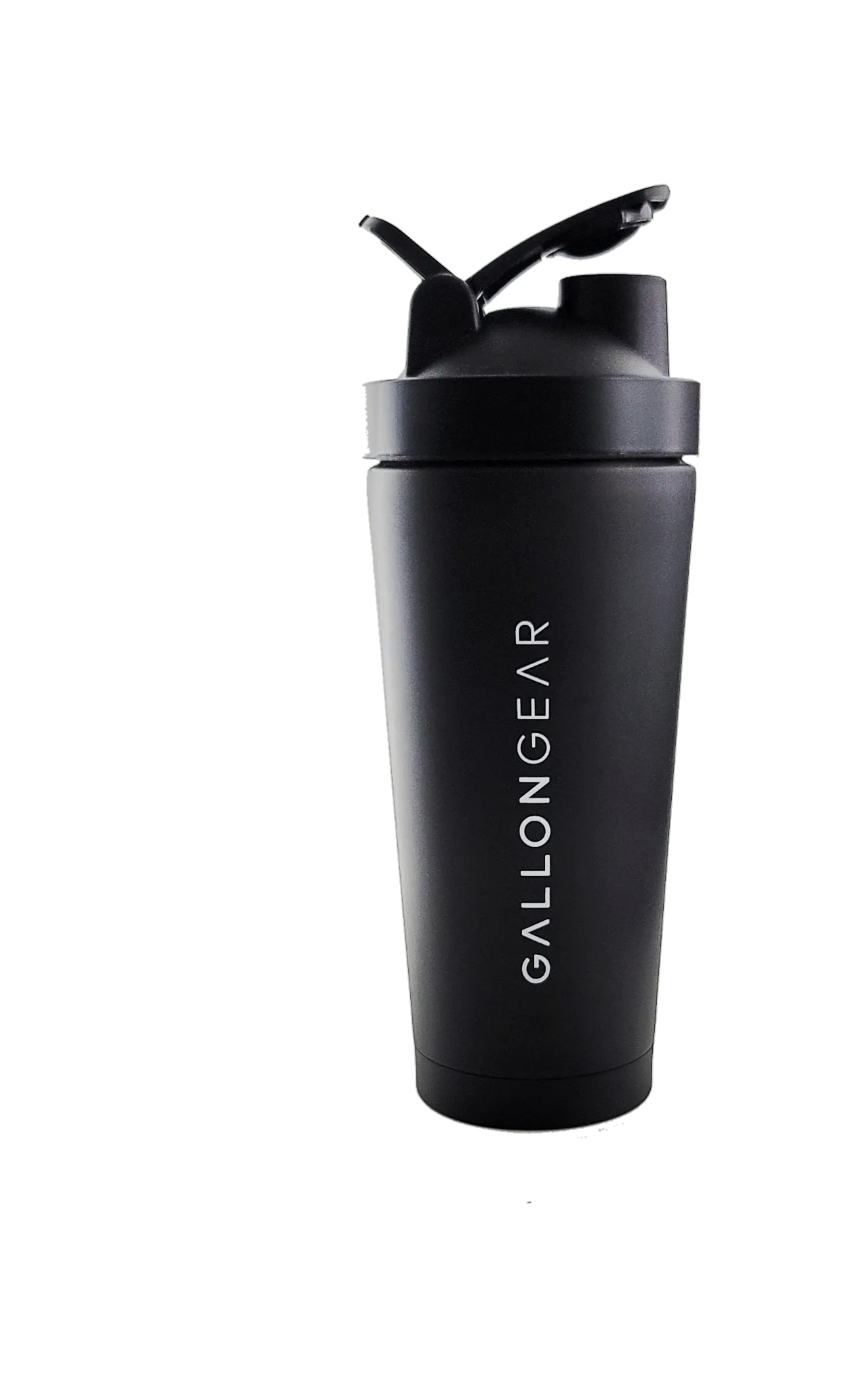 * IN STOCK * 2025 GALLON GEAR STAINLESS STEEL INSULATED SHAKER BOTTLE | SHAKER BALL AND MIXER LID INCLUDED 25oz/750ml CAPACITY | KEEPS LIQUIDS COLD FOR 24 HOURS AND HOT FOR 12 HOURS (BLACK)