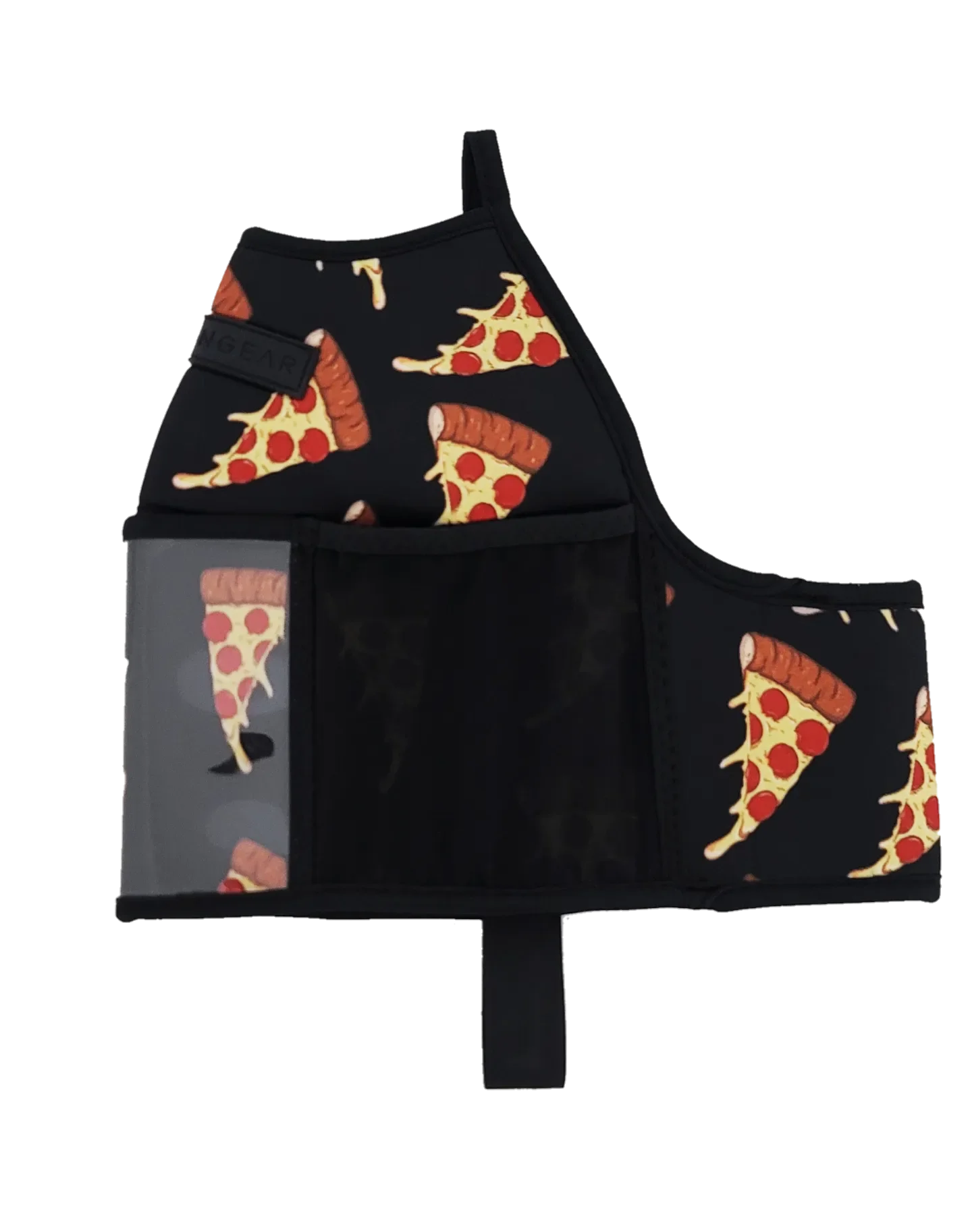 Insulated Gym Sports Sleeve | One Gallon Jug Water Bottle Sleeve | Gallon Gear | Pizza Black