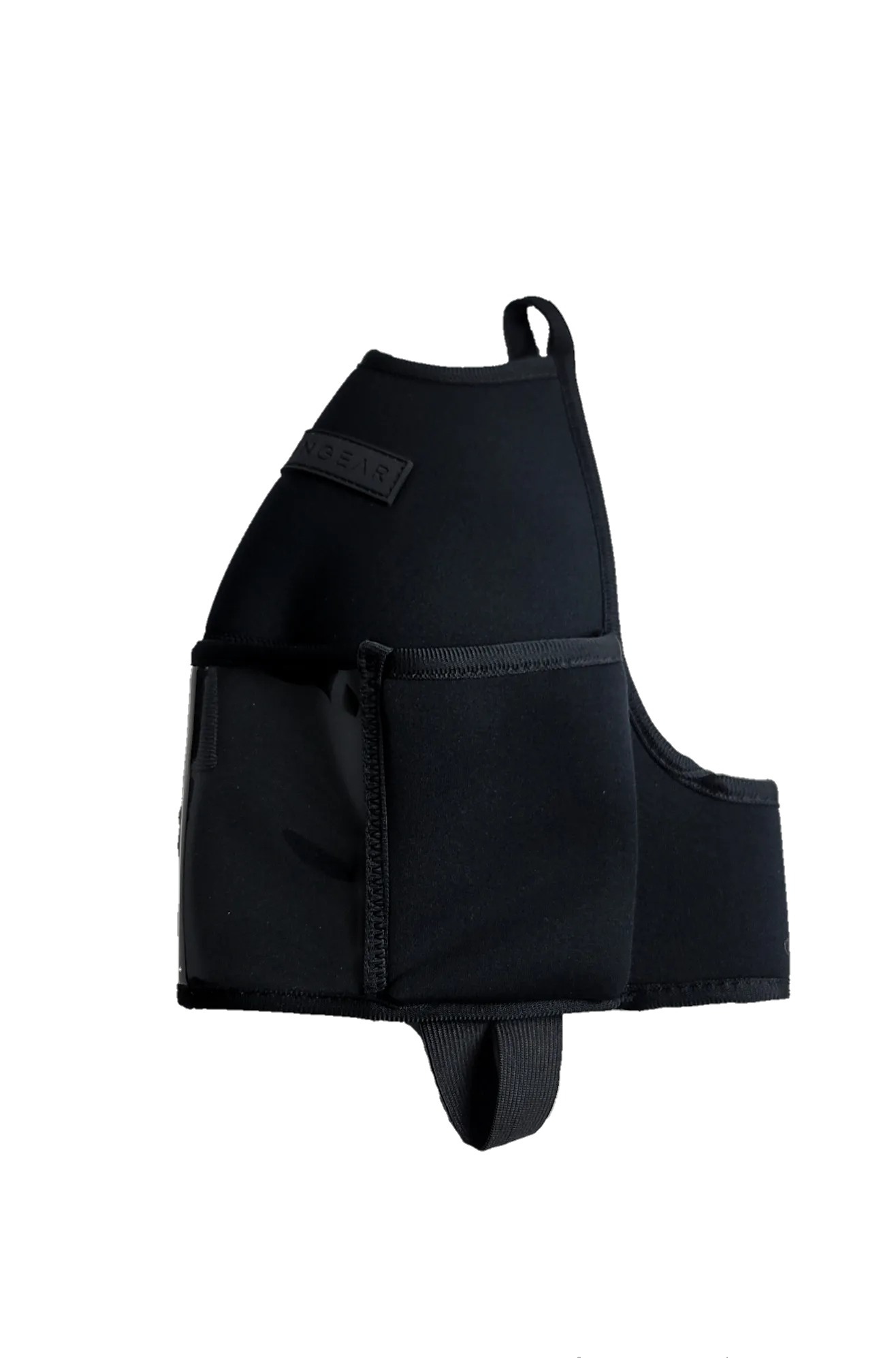 "2025" GALLON GEAR 1 GALLON BOOTY | GYM WATER BOTTLE SLEEVE | NEOPRENE POCKETS (BLACK)