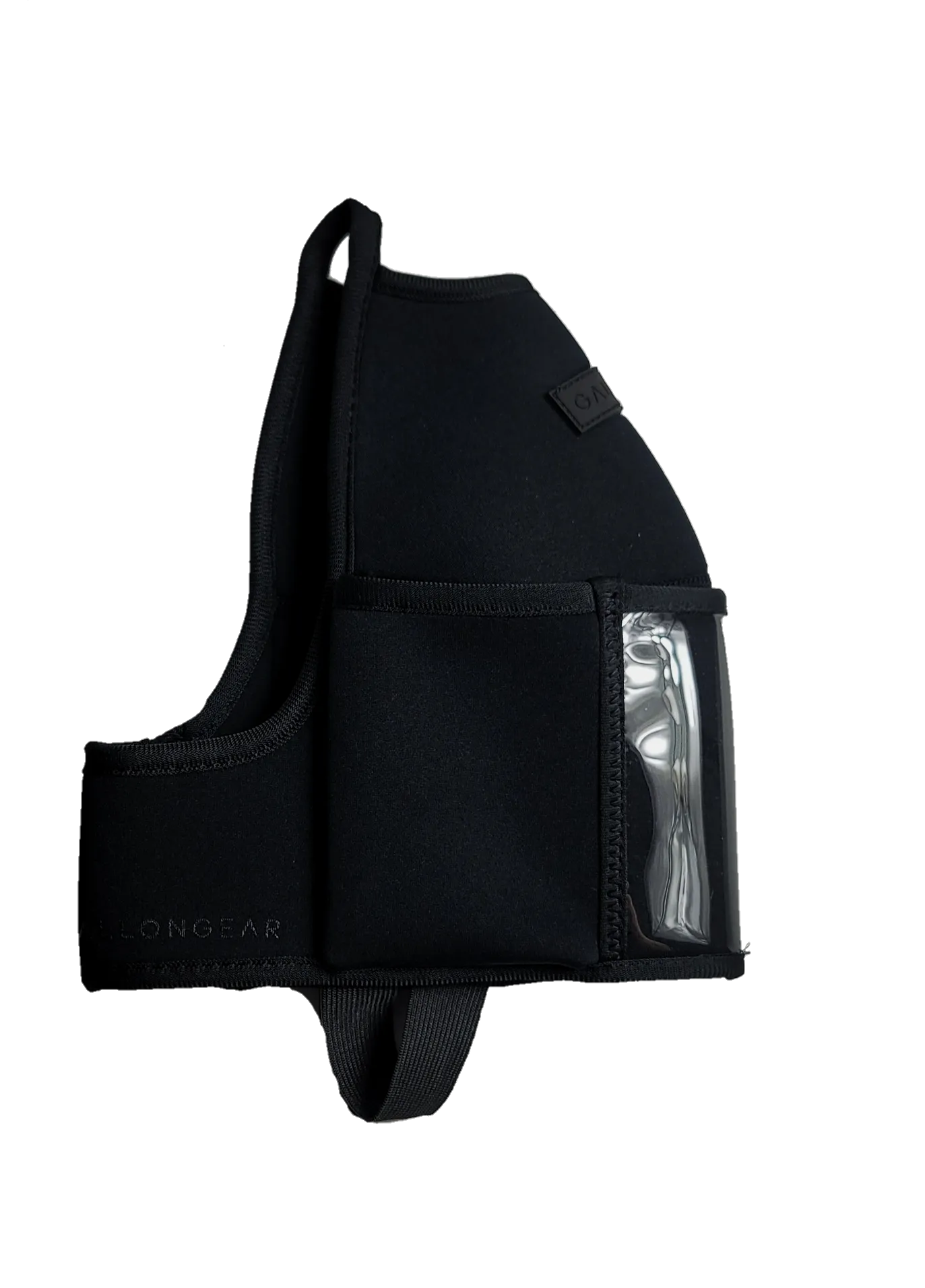 "2025" GALLON GEAR 1 GALLON BOOTY | GYM WATER BOTTLE SLEEVE | NEOPRENE POCKETS (BLACK)