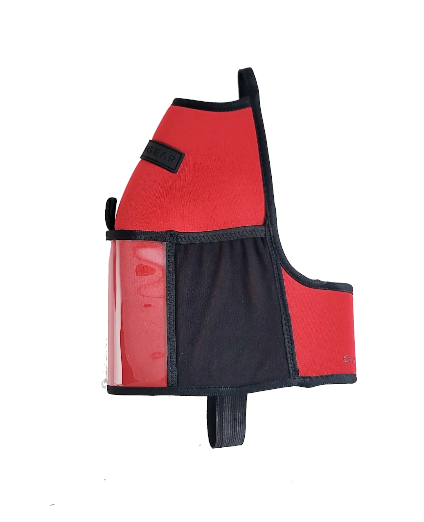 "2025" GALLON GEAR HALF GALLON BOOTY | GYM WATER BOTTLE SLEEVE (RED/BLACK)#
