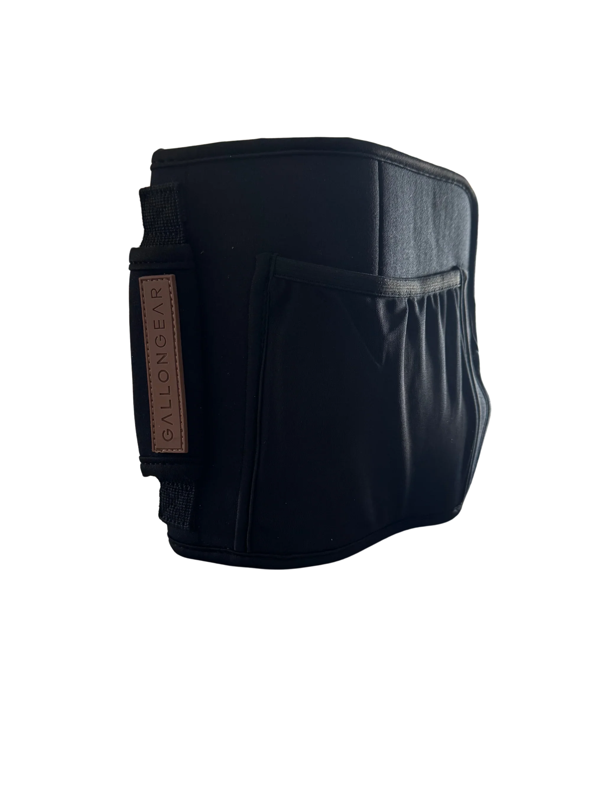 GALLON GEAR 64 OUNCE BOOTY | GYM WATER BOTTLE SLEEVE | NEOPRENE SLEEVE WITH CARRYING HANDLE (BLACK/BROWN)