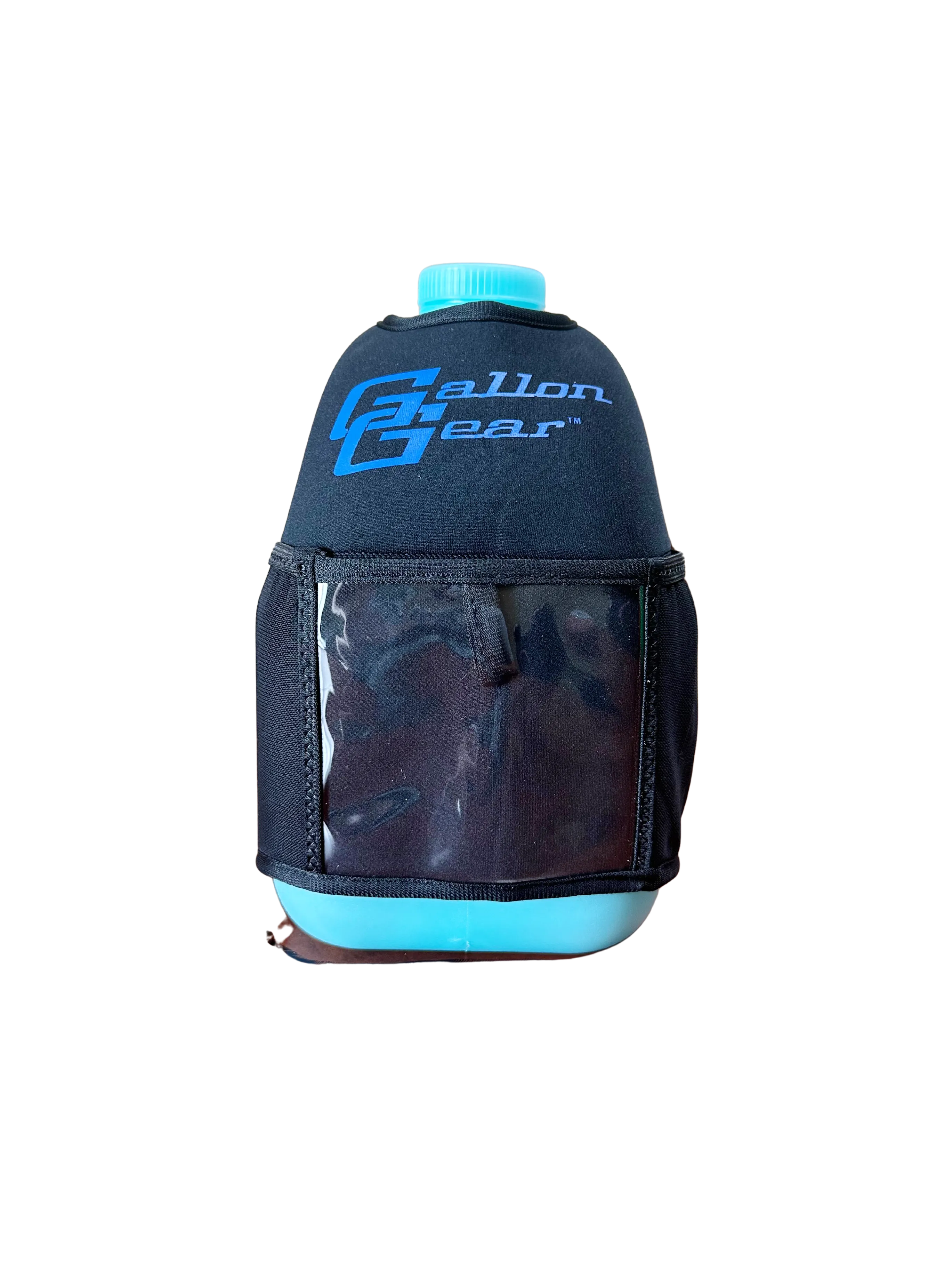 (1 GALLON COMBO) Aqua Jug / Black/Blue Logo Booty