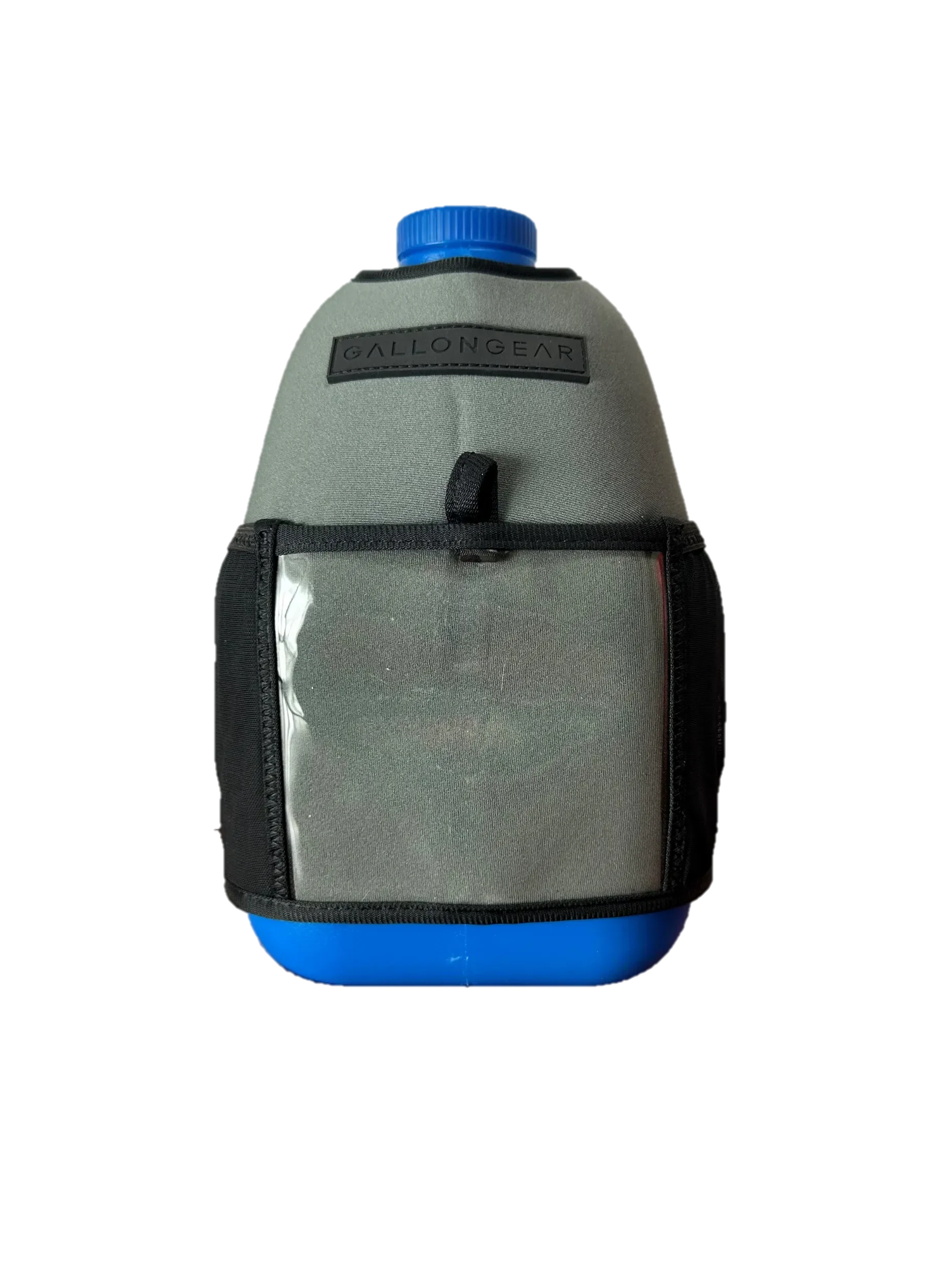 One Gallon Jug Water Bottle with Straw | Insulated Gym Sports Sleeve Combo | Gallon Gear | Grey