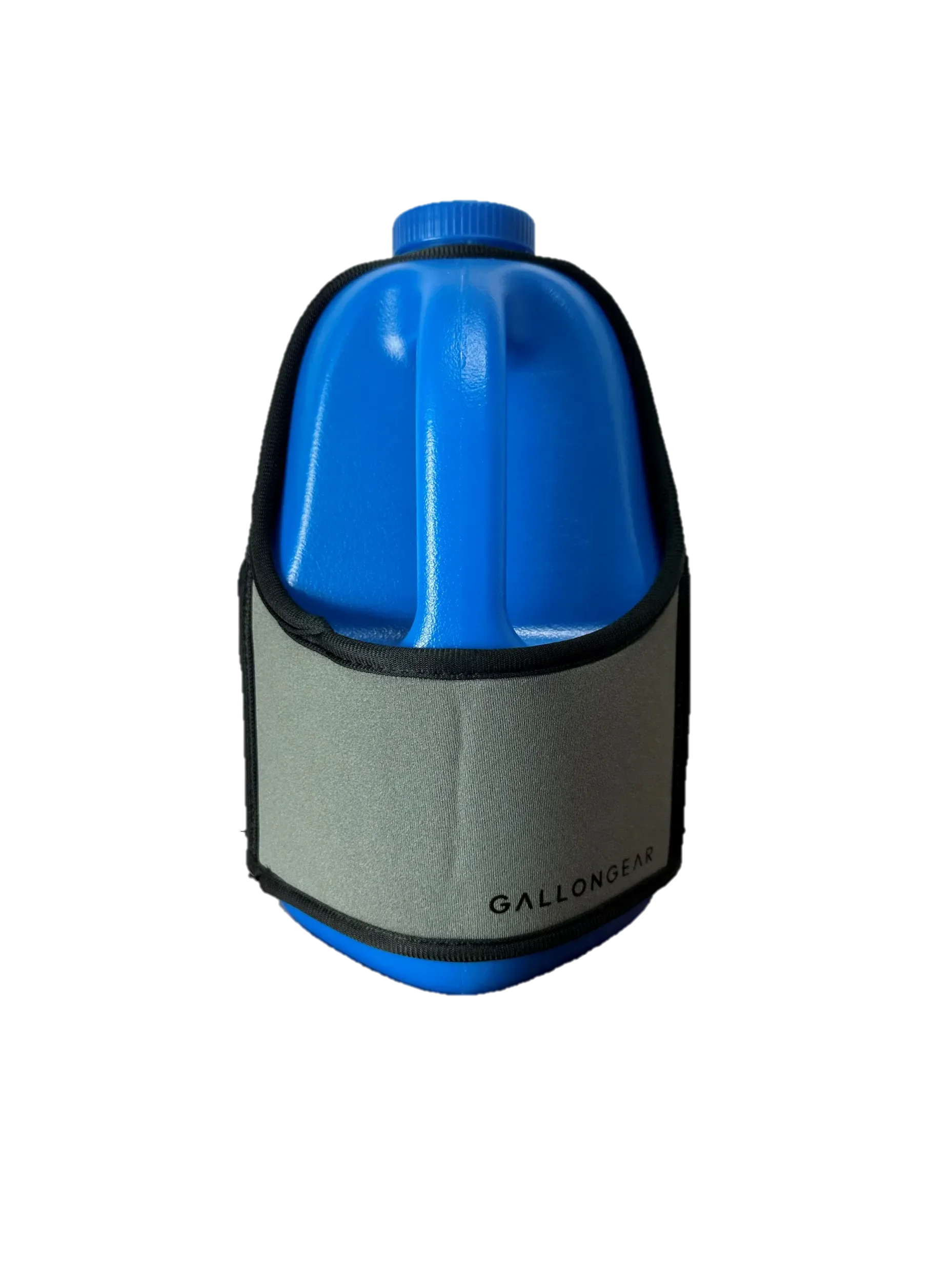 One Gallon Jug Water Bottle with Straw | Insulated Gym Sports Sleeve Combo | Gallon Gear | Grey