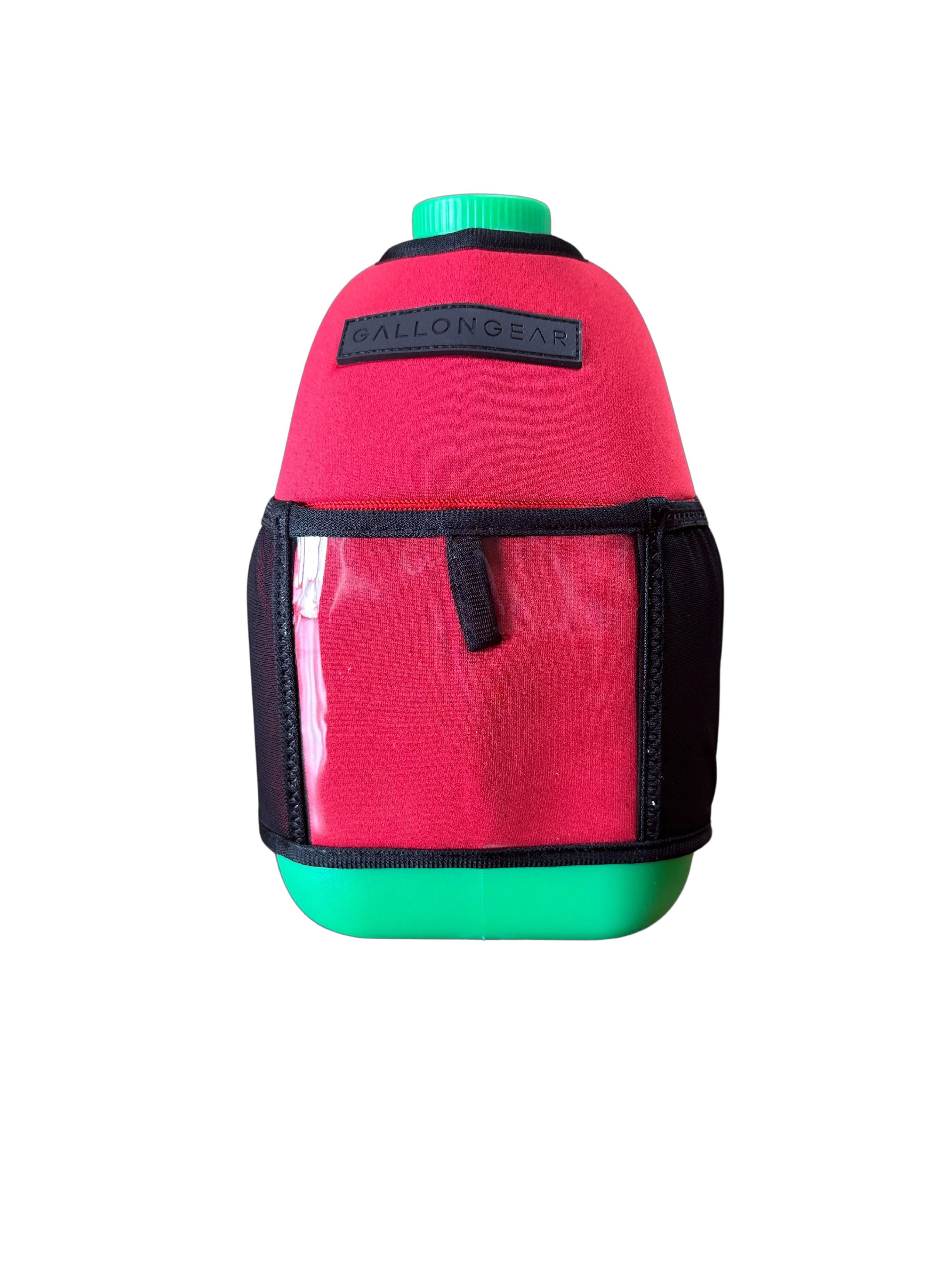 (1 GALLON COMBO) Green Jug / Red/Black Logo Booty