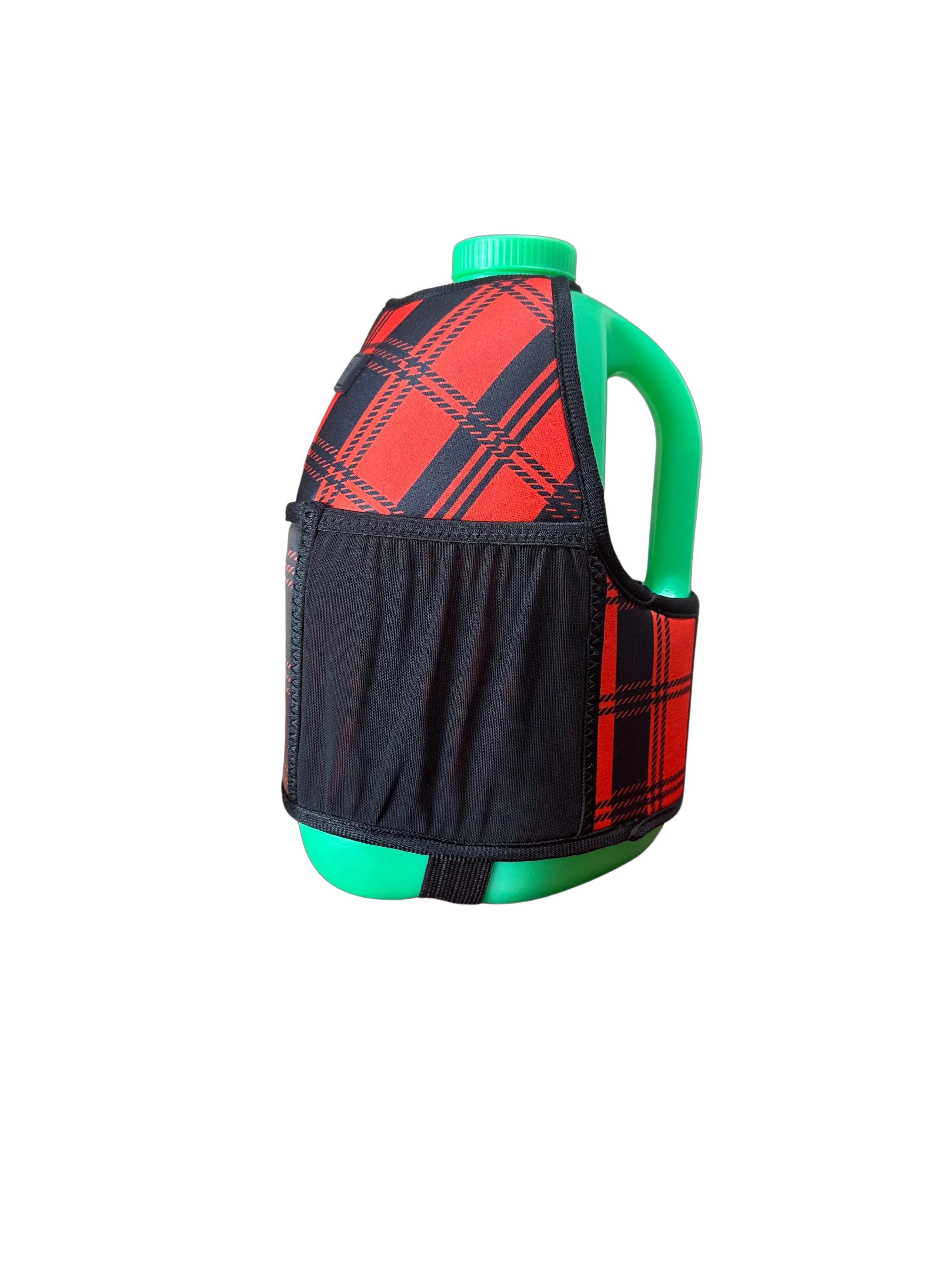 (1 GALLON COMBO) Green Jug / Red Plaid Booty