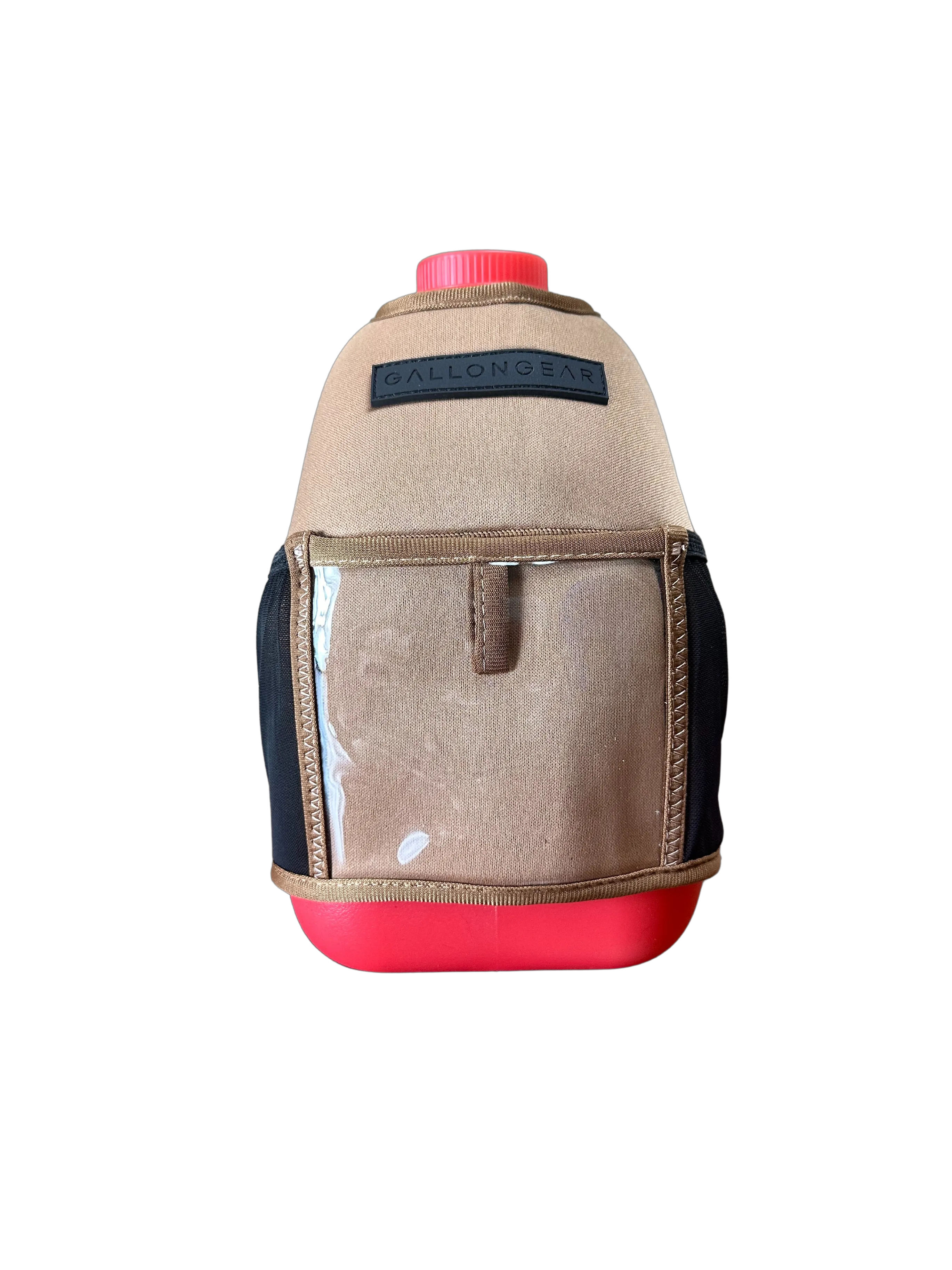 (1 GALLON COMBO) Red Jug / Coyote Brown/Black Logo Booty
