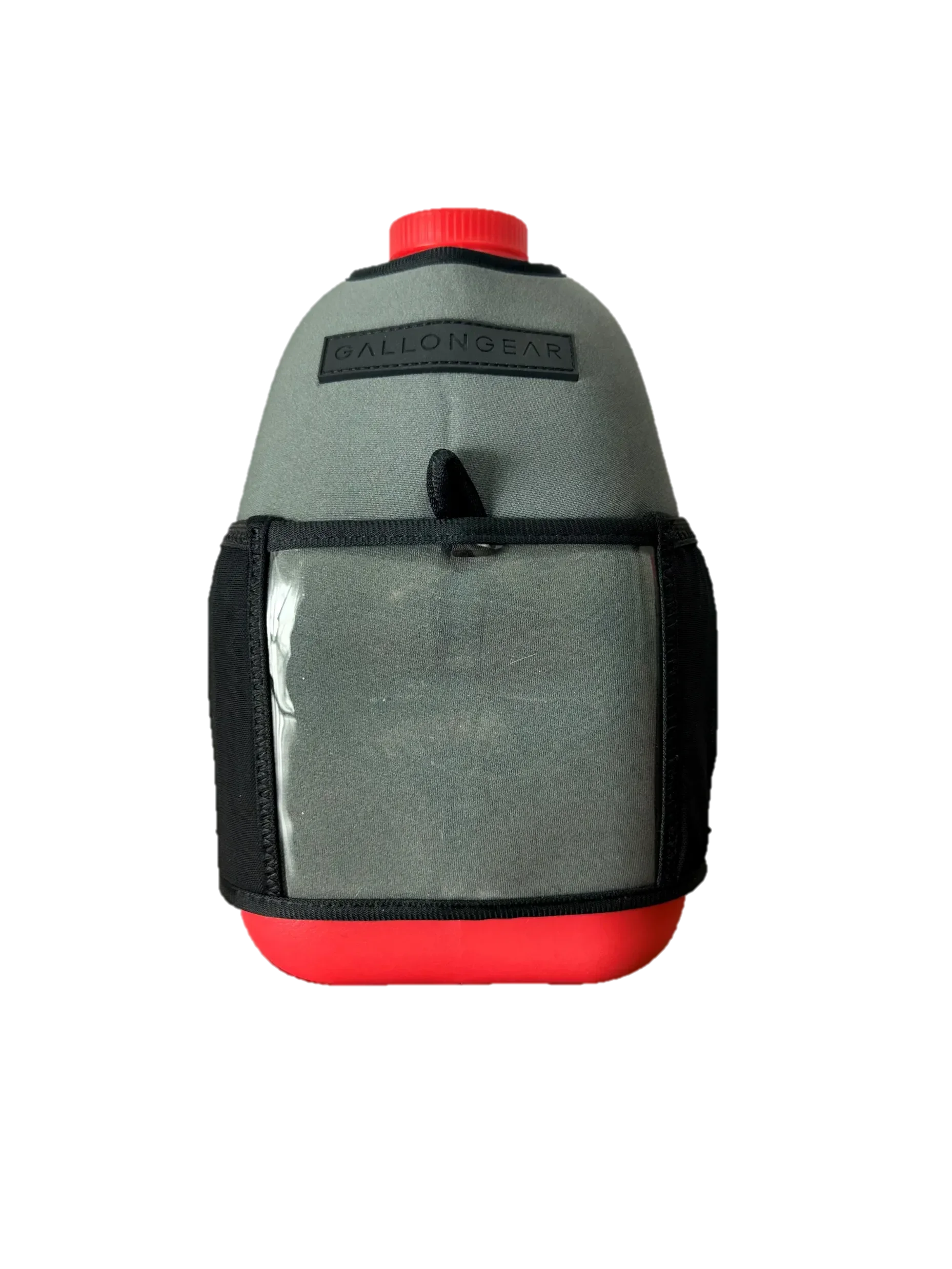 One Gallon Jug Water Bottle with Straw | Insulated Gym Sports Sleeve Combo | Gallon Gear | Grey