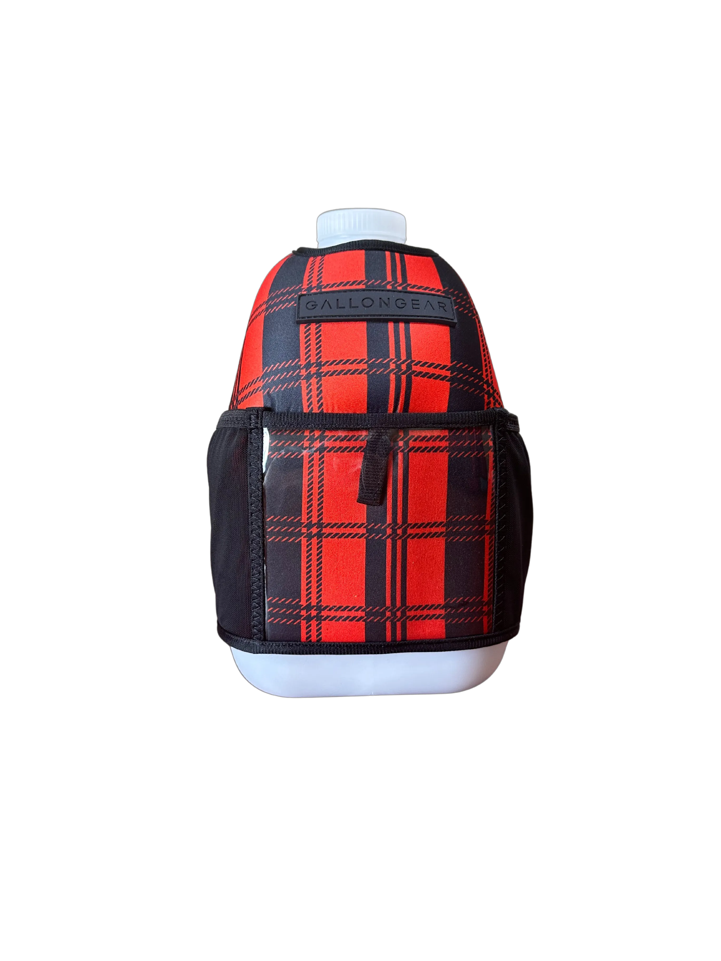 (1 GALLON COMBO) White Jug / Red Plaid Booty