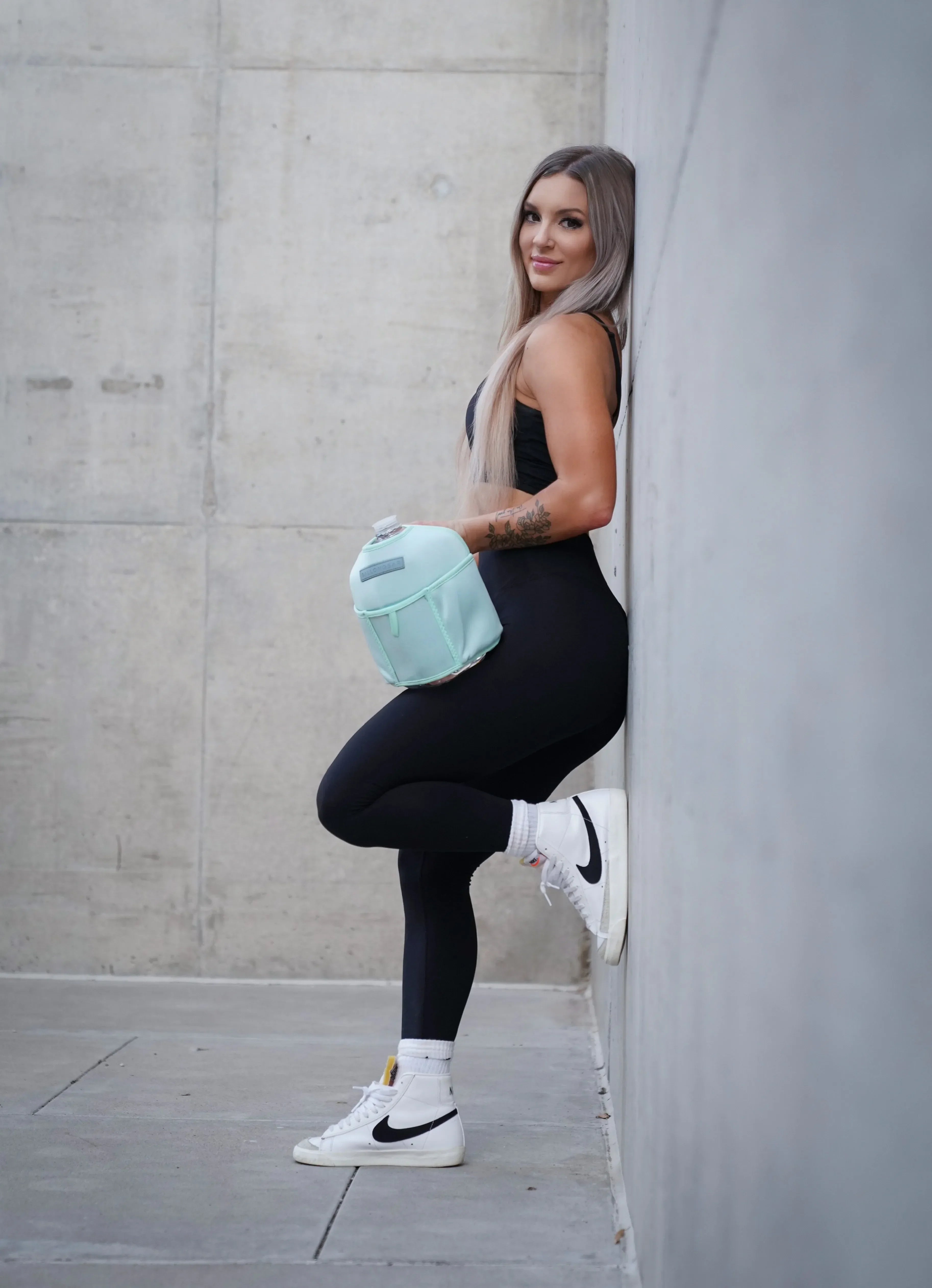 Insulated Gym Sports Sleeve | One Gallon Jug Water Bottle Sleeve | Gallon Gear | Mint