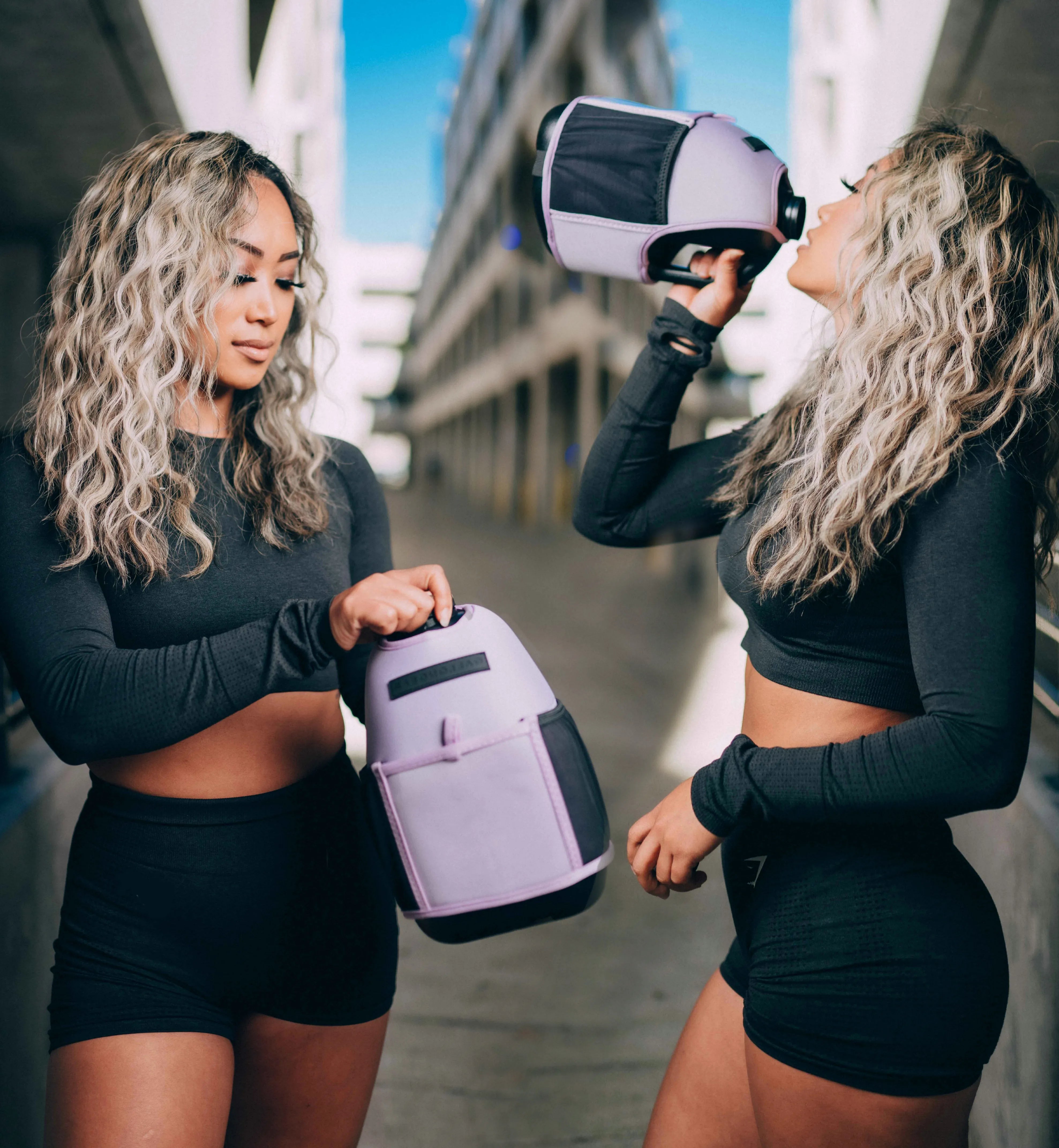 "2025" GALLON GEAR 1 GALLON BOOTY | GYM WATER BOTTLE SLEEVE (LAVENDER)#