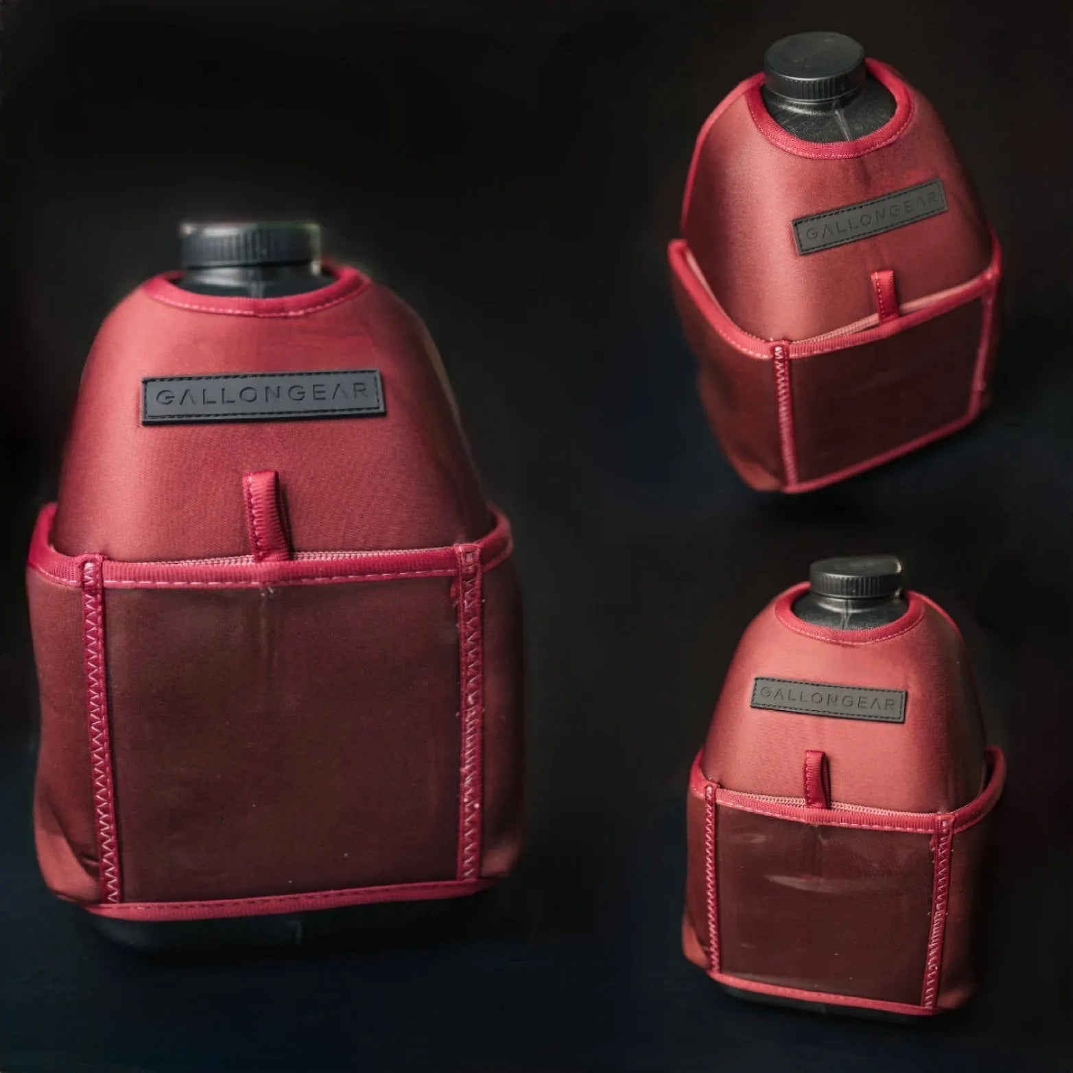 "2025" GALLON GEAR 1 GALLON BOOTY | GYM WATER BOTTLE SLEEVE (MAROON)