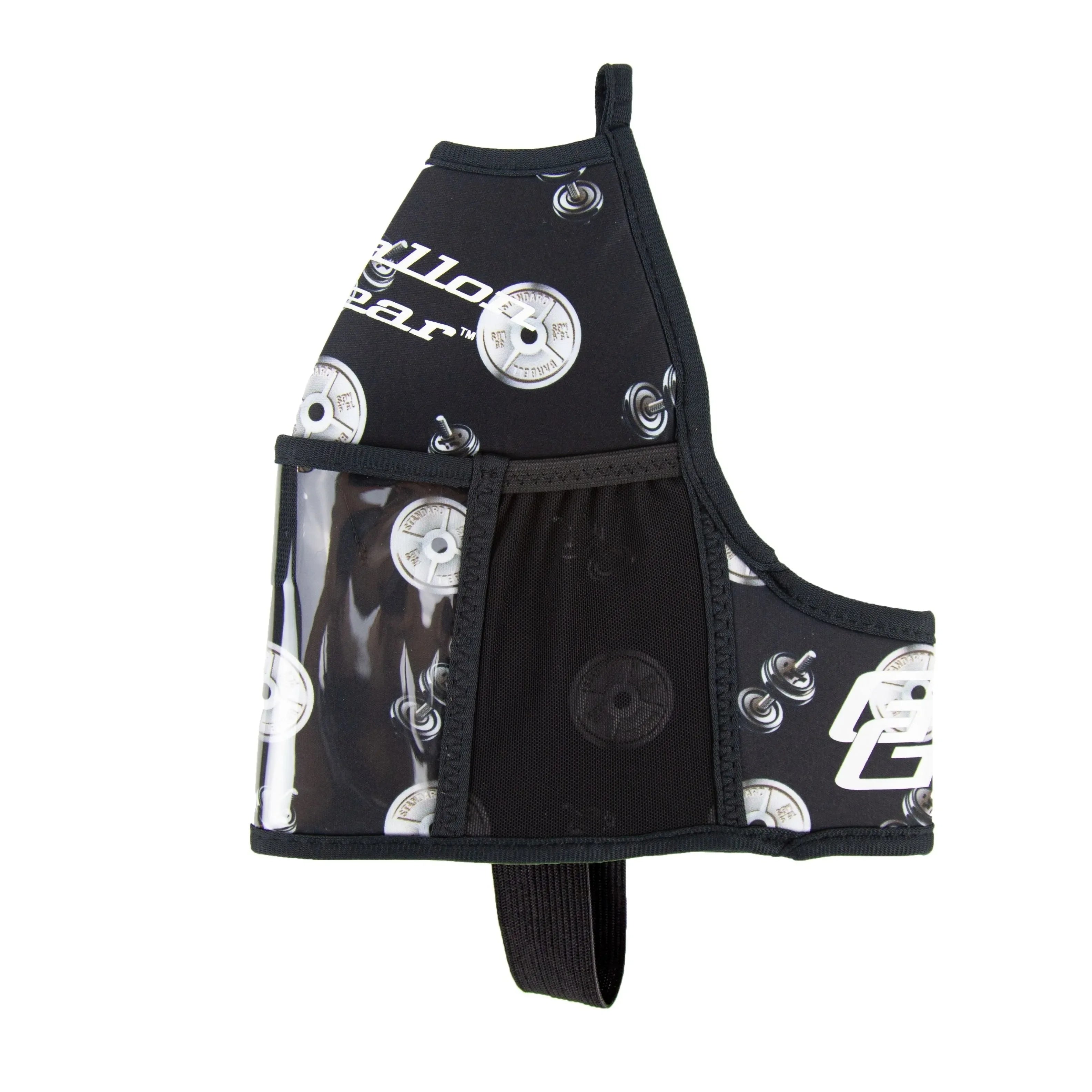 "2025" GALLON GEAR 1 GALLON BOOTY | GYM WATER BOTTLE SLEEVE (BARBELL BLACK/WHITE)