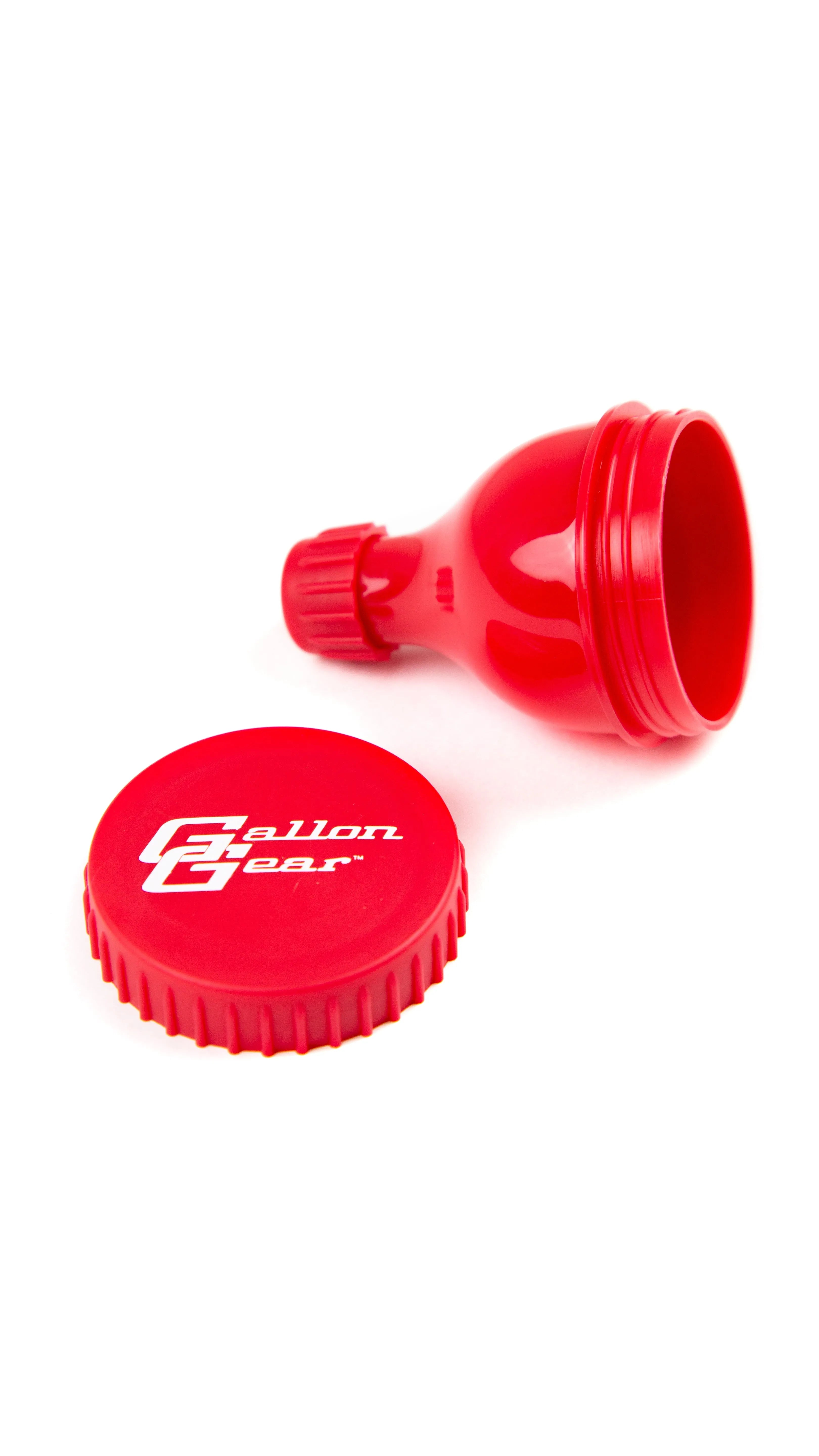 GALLON GEAR SUPPLEMENT FUNNEL | PRE-WORKOUT POWDER | PROTEIN POWDER HOLDER | RED/WHITE