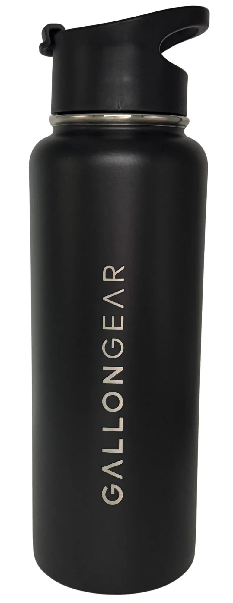 * IN STOCK * 2026 GALLON GEAR STAINLESS STEEL INSULATED WATER BOTTLE | WITH HANDLE SNAP TOP LID 40 OUNCE CAPACITY | KEEP COLD FOR 24 HOURS | HOT FOR 12 HOURS (BLACK)