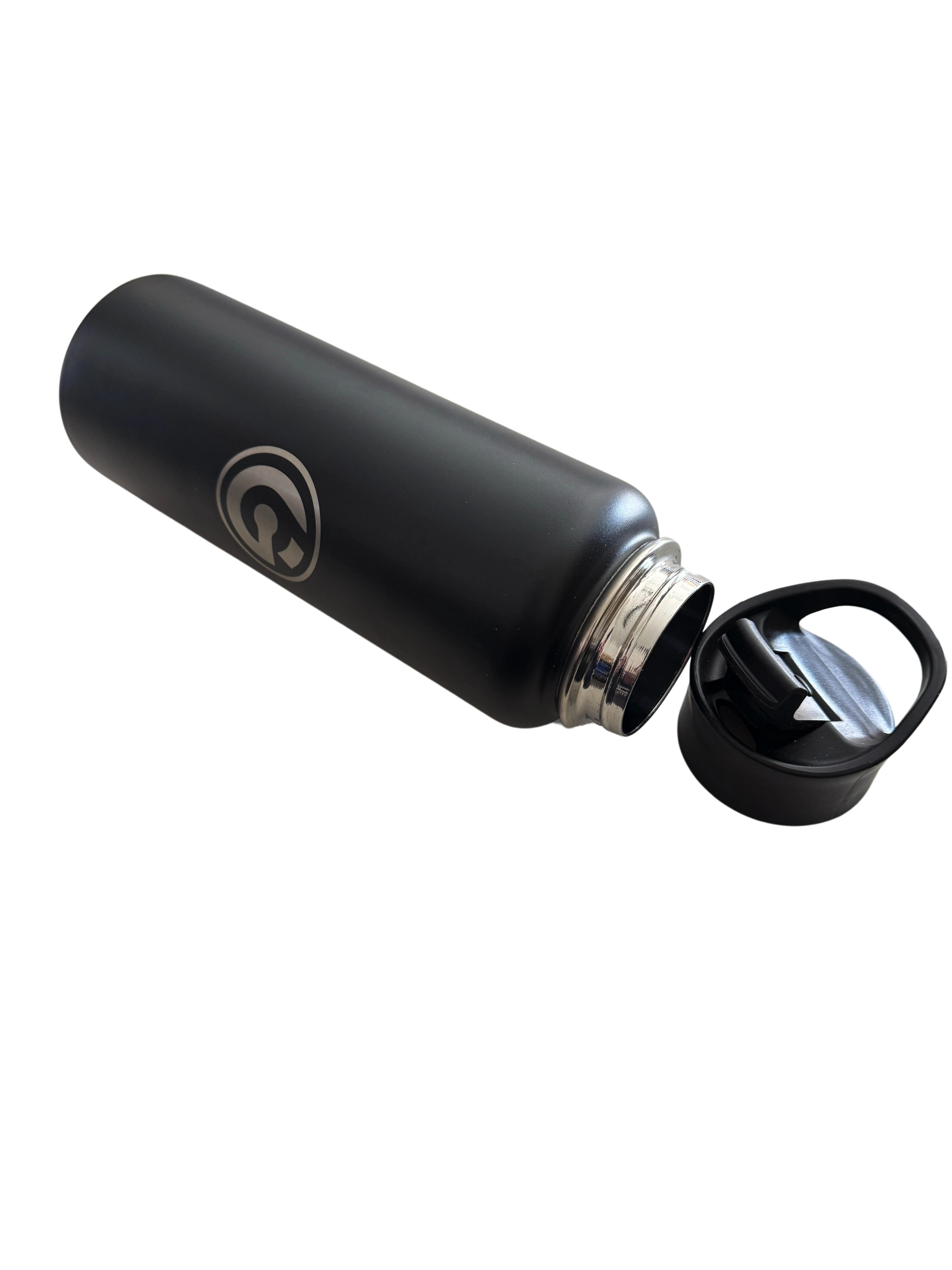 * IN STOCK * 2025 GALLON GEAR STAINLESS STEEL COMBO INSULATED WATER BOTTLE | WITH HANDLE SNAP TOP LID 40 OUNCE | GYM WATER BOTTLE WITH SLEEVE | NEOPRENE SLEEVE WITH CARRYING HANDLE (BLACK BOTTLE/BLACK SLEEVE)