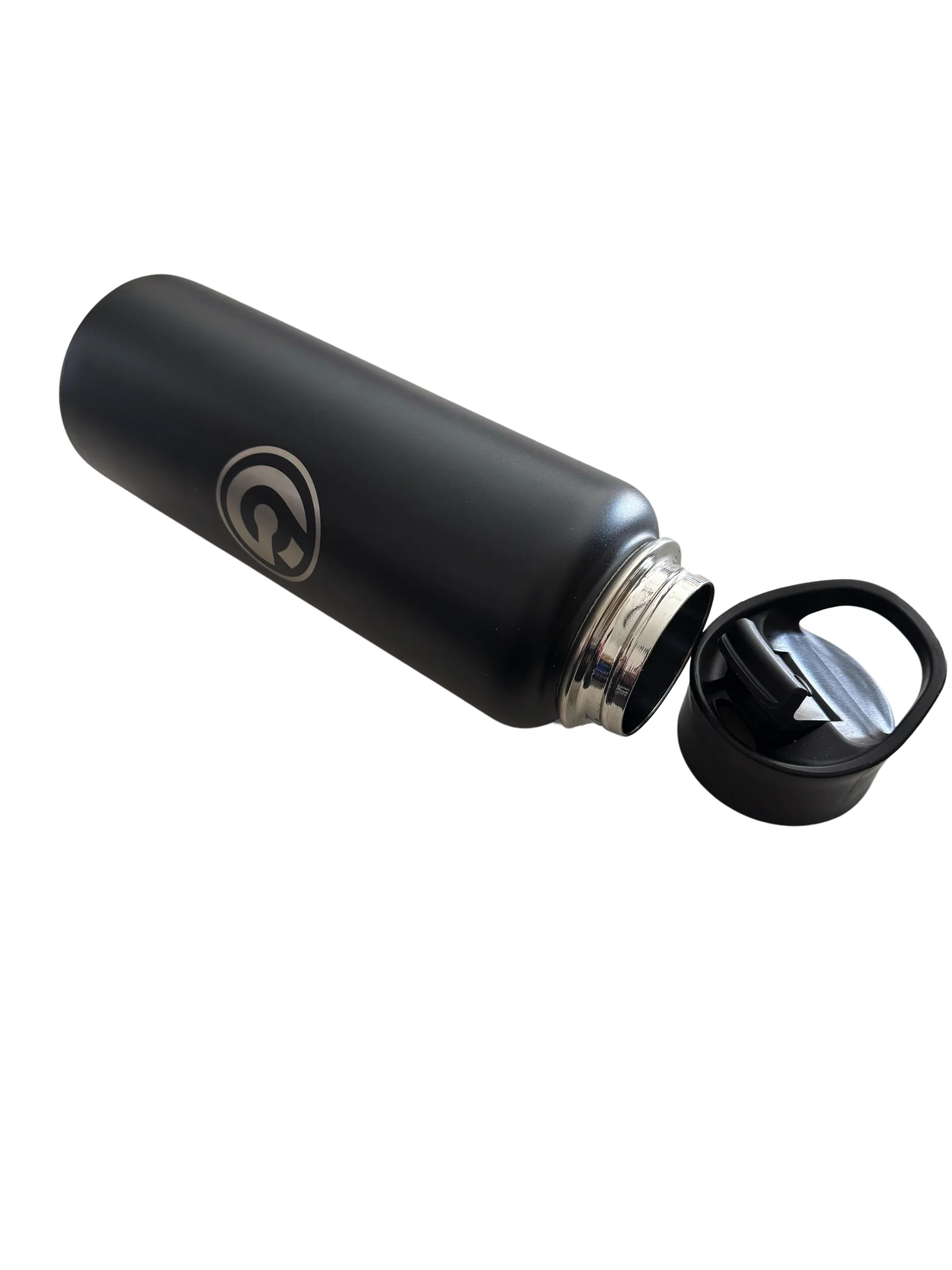 * IN STOCK * 2026 GALLON GEAR STAINLESS STEEL COMBO INSULATED WATER BOTTLE | WITH HANDLE SNAP TOP LID 40 OUNCE | GYM WATER BOTTLE WITH SLEEVE | NEOPRENE SLEEVE WITH CARRYING HANDLE (BLACK BOTTLE/BLACK SLEEVE)