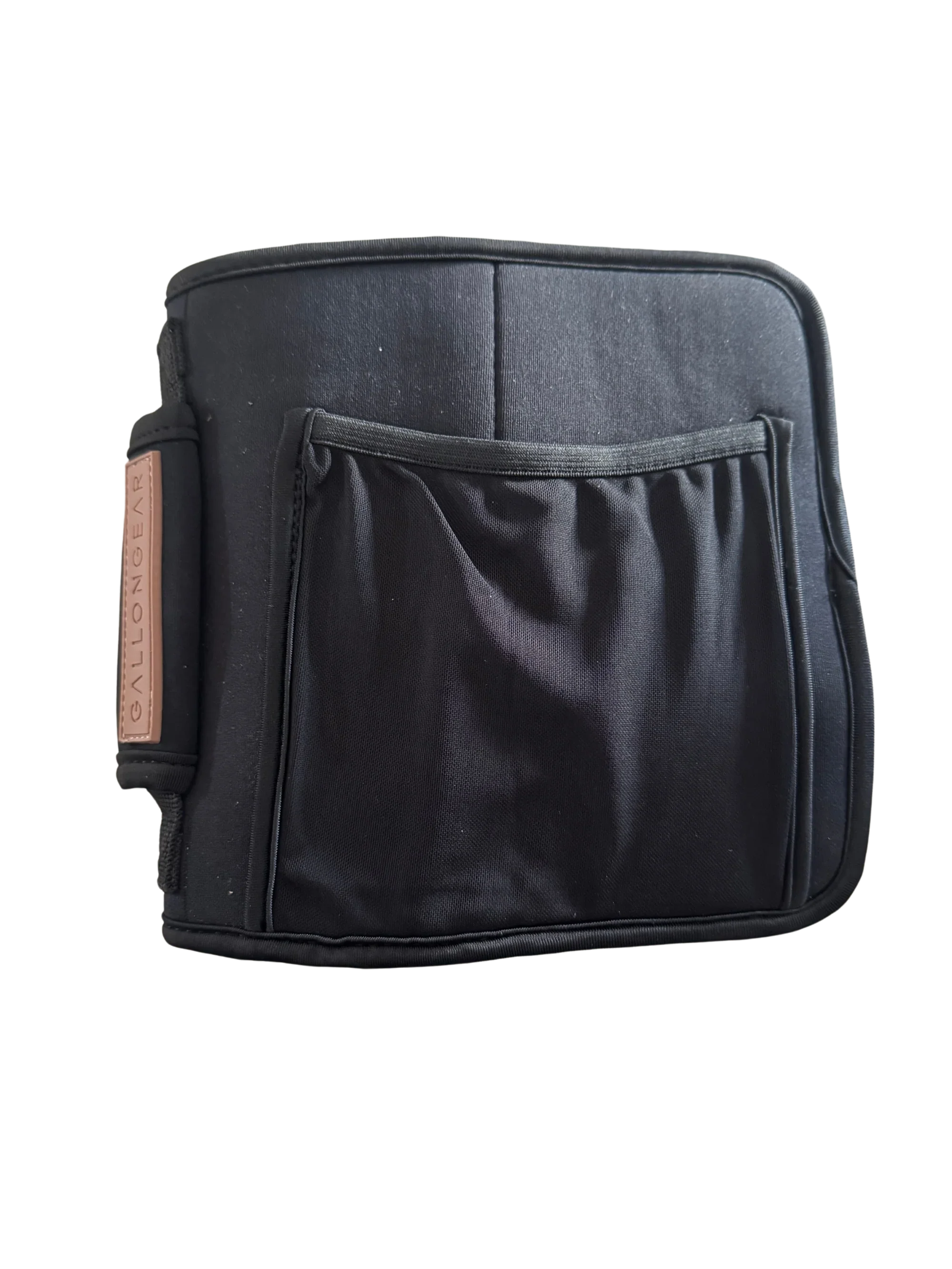 GALLON GEAR 64 OUNCE BOOTY | GYM WATER BOTTLE SLEEVE | NEOPRENE SLEEVE WITH CARRYING HANDLE (BLACK/BROWN)