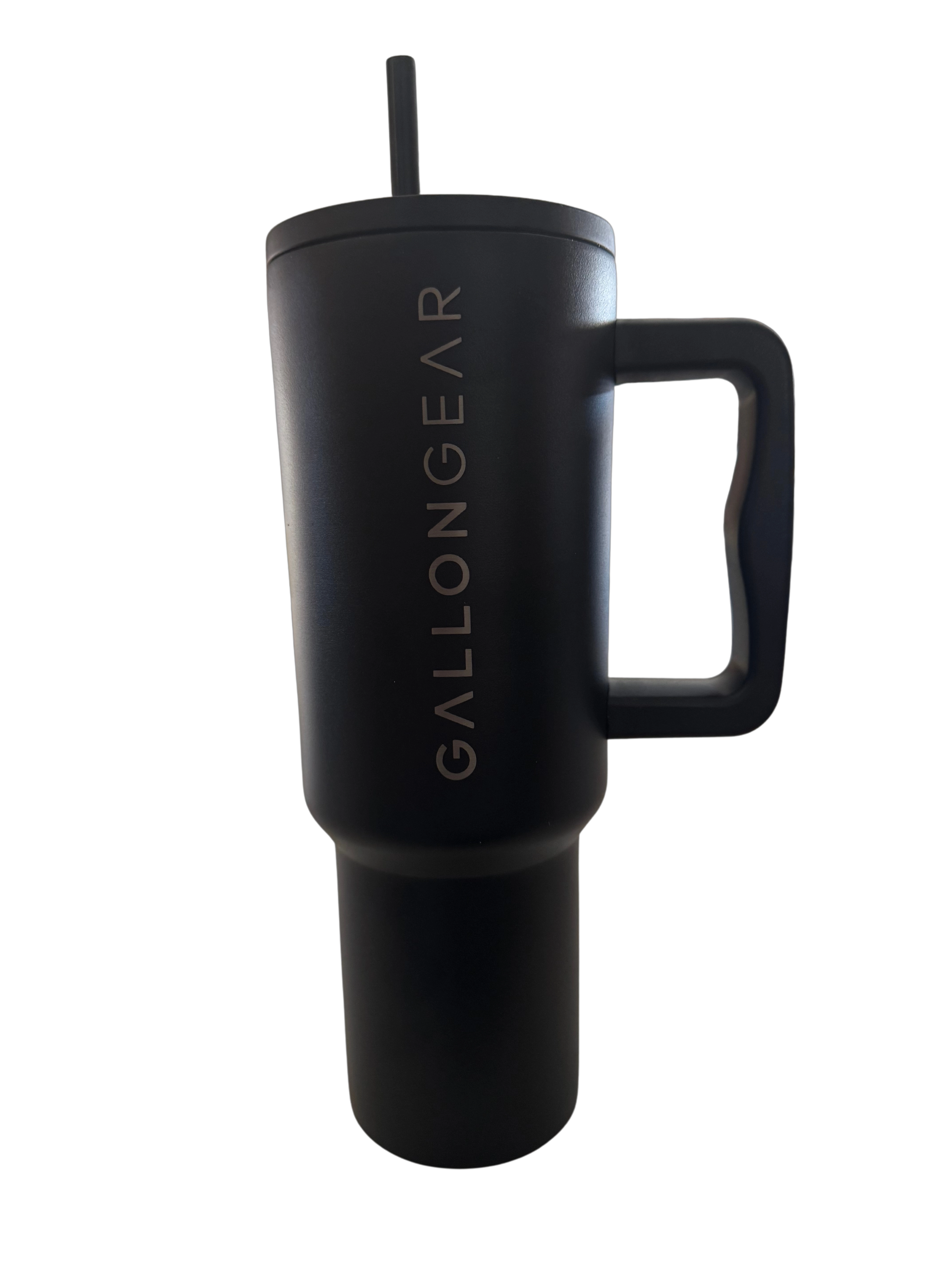 * NEW IN STOCK * 2025 GALLON GEAR STAINLESS STEEL INSULATED WATER BOTTLE WITH HANDLE 40oz CAPACITY | SCREW IN LID WITH STRAW | KEEP COLD FOR 24 HOURS | HOT FOR 12 HOURS (BLACK)