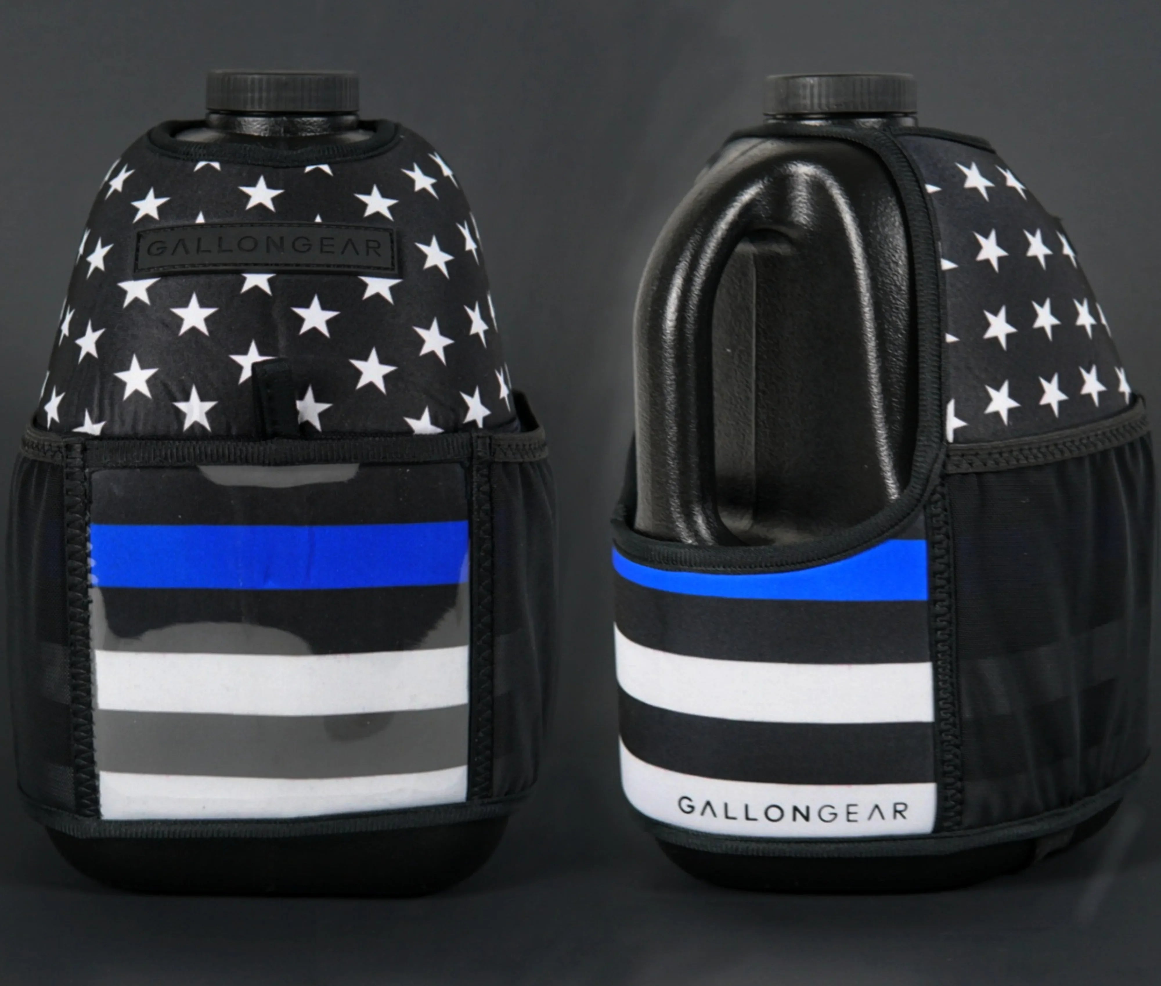 "2025" GALLON GEAR 1 GALLON BOOTY | GYM WATER BOTTLE SLEEVE (THIN BLUE LINE)