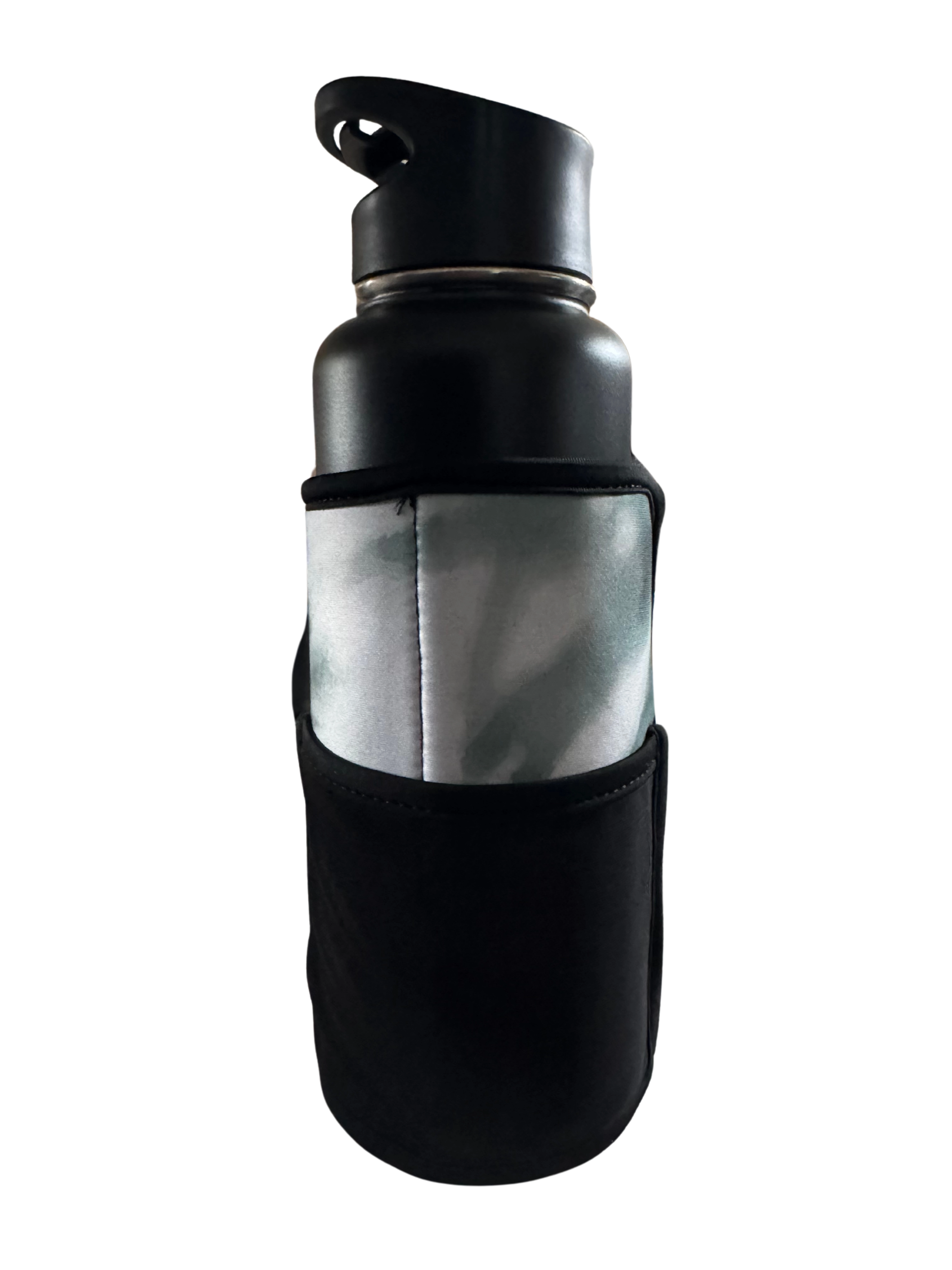 * IN STOCK * 2025 GALLON GEAR STAINLESS STEEL COMBO INSULATED WATER BOTTLE | WITH HANDLE SNAP TOP LID 40 OUNCE | GYM WATER BOTTLE WITH SLEEVE | NEOPRENE SLEEVE WITH CARRYING HANDLE TYE-DYE (GREEN/WHITE/BLACK)
