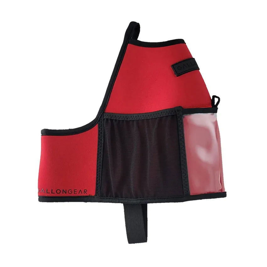 "2025" GALLON GEAR 1 GALLON BOOTY | GYM WATER BOTTLE SLEEVE (RED/BLACK)