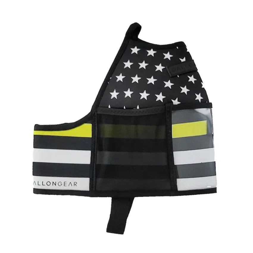 Insulated Gym Sports Sleeve | One Gallon Jug Water Bottle Sleeve | Gallon Gear | Thin Yellow Line