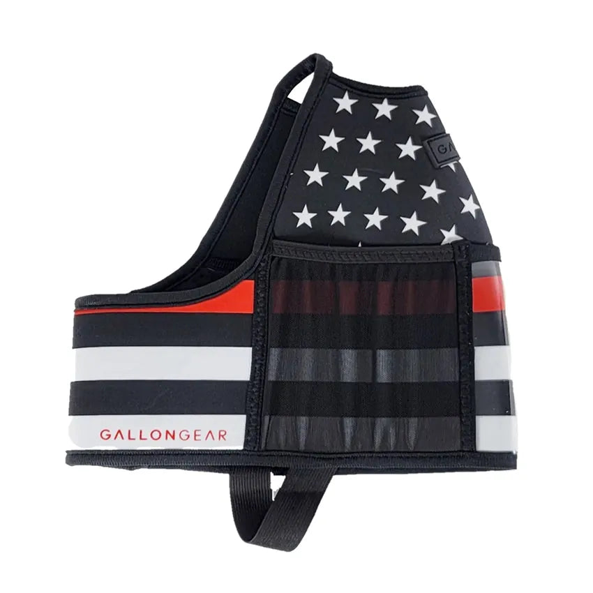 "2025" GALLON GEAR 1 GALLON BOOTY | GYM WATER BOTTLE SLEEVE (THIN RED LINE)#