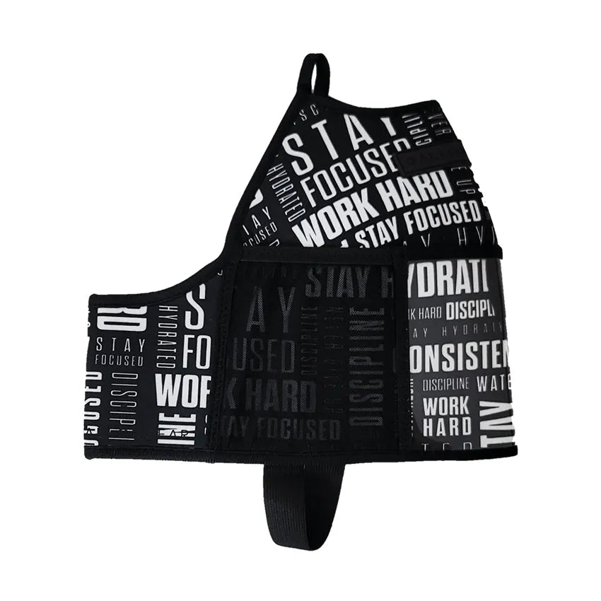 "2025" GALLON GEAR 1 GALLON BOOTY | GYM WATER BOTTLE SLEEVE (MOTIVATION BLACK/WHITE)