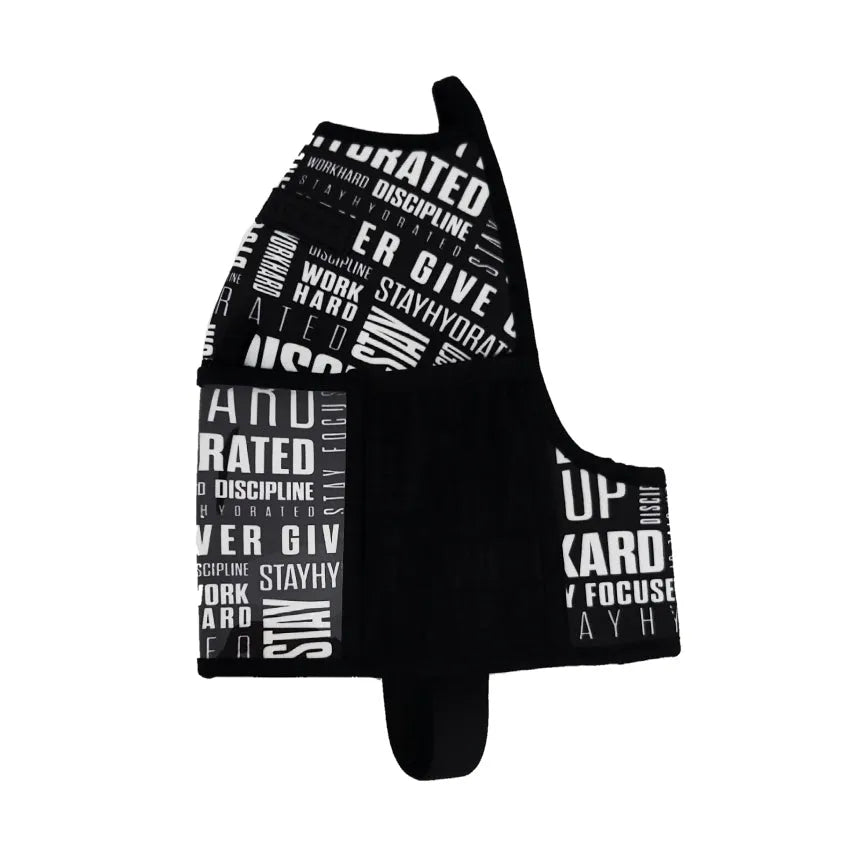 "2025" GALLON GEAR HALF GALLON BOOTY | GYM WATER BOTTLE SLEEVE (MOTIVATION BLACK/WHITE)