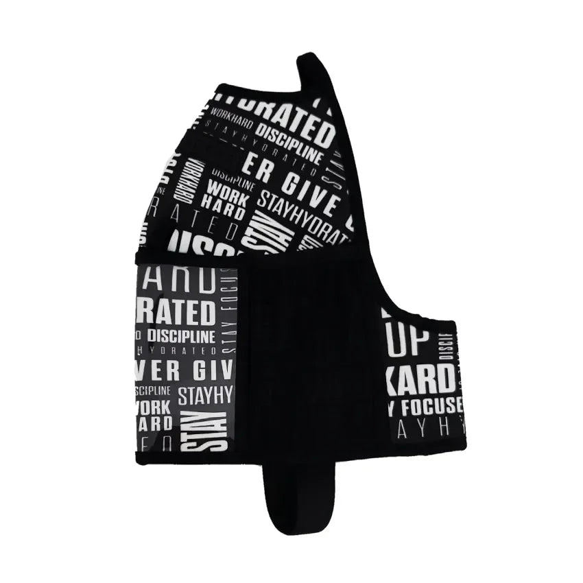 "2025" GALLON GEAR HALF GALLON BOOTY | GYM WATER BOTTLE SLEEVE (MOTIVATION BLACK/WHITE)