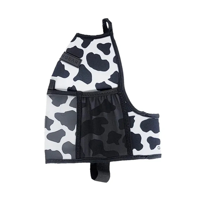 "2025" GALLON GEAR HALF GALLON BOOTY | GYM WATER BOTTLE SLEEVE (COW BLACK/WHITE)