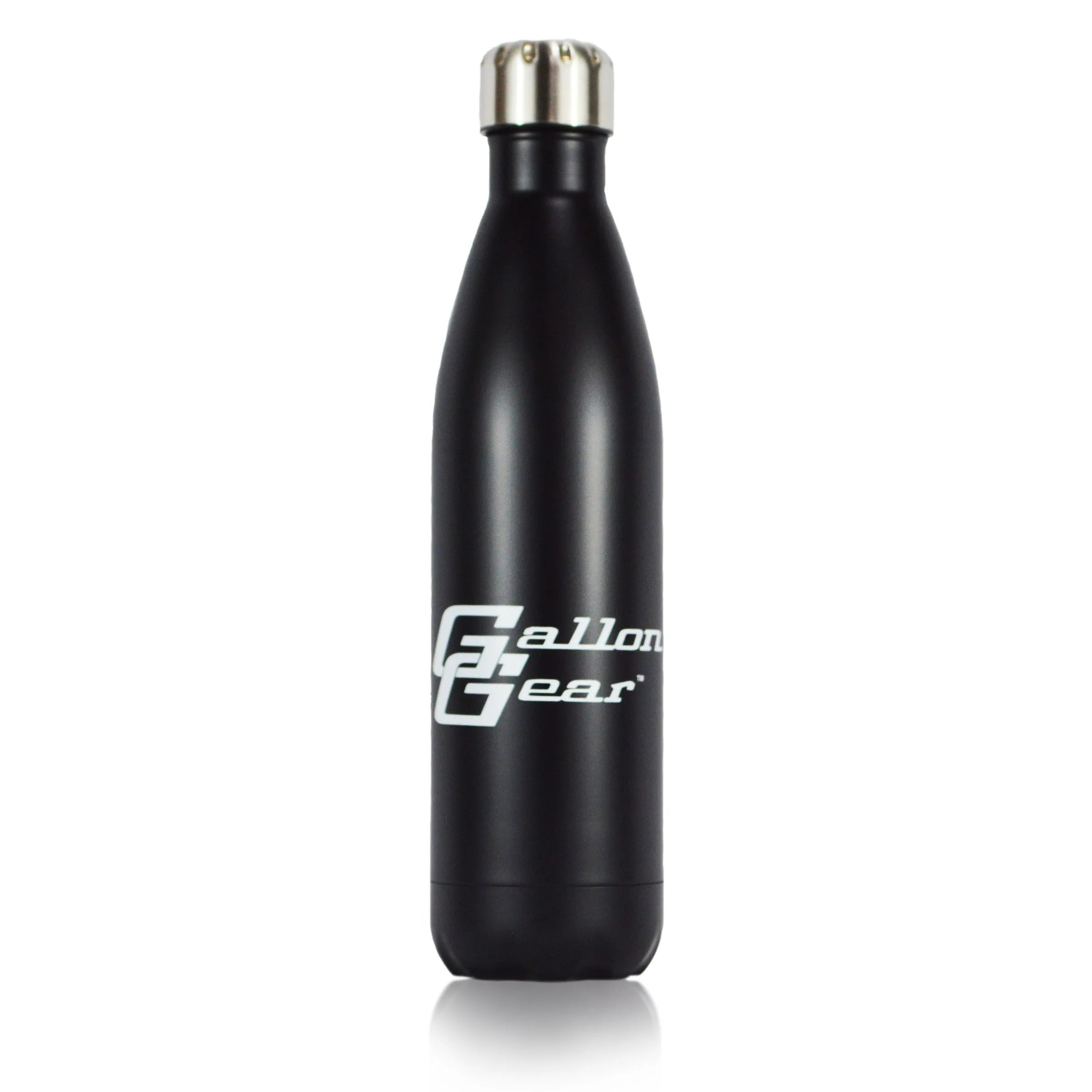 GALLON GEAR STAINLESS STEEL VACUMN INSULATED WATER BOTTLE 25oz/750ml KEEP COLD FOR 24 HOURS | HOT FOR 12 HOURS (BLACK)