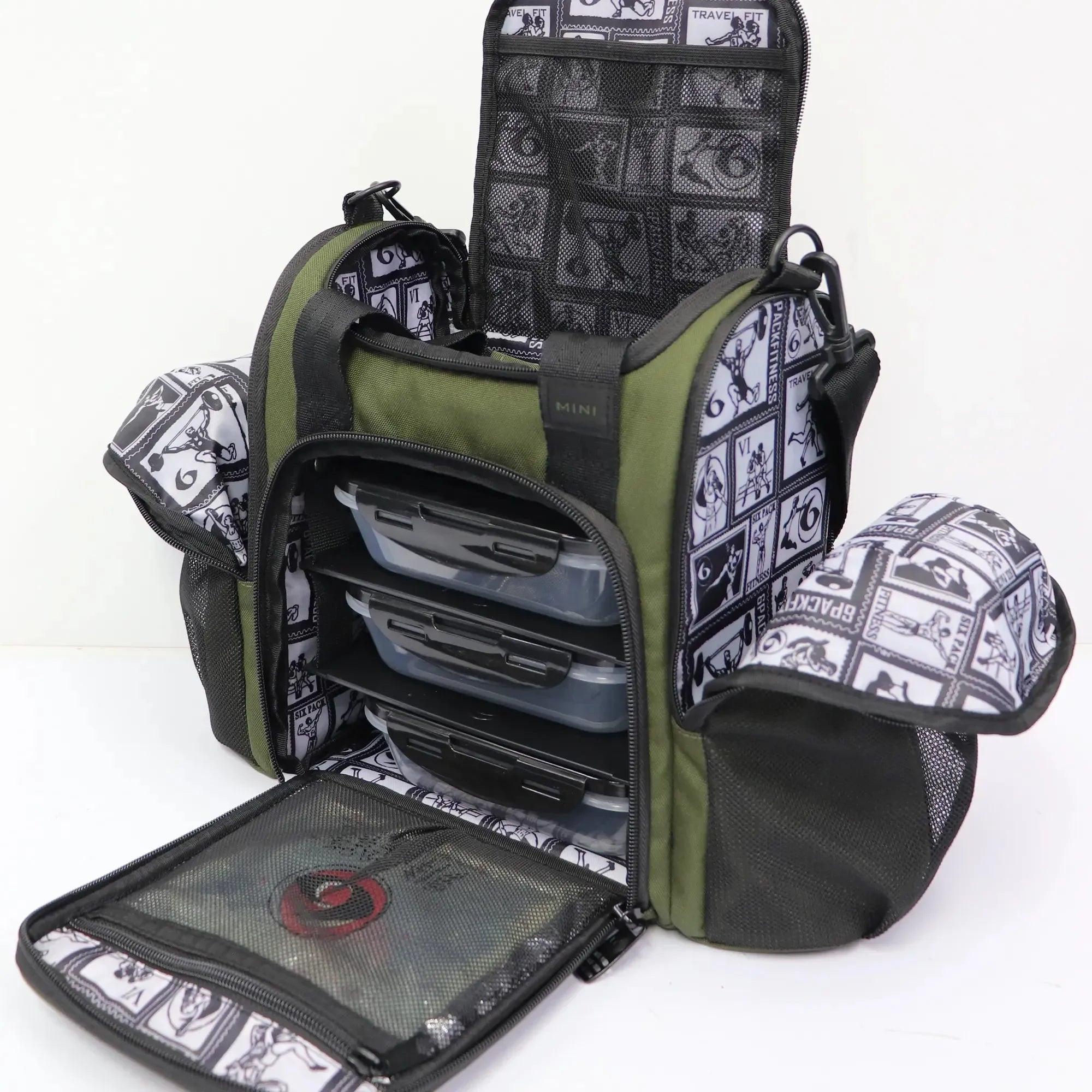 ** PRE-ORDER JULY ** INNOVATOR MINI MEAL MANAGEMENT BAG | MEAL PREP TOTE 4-MEAL | (OLIVE)