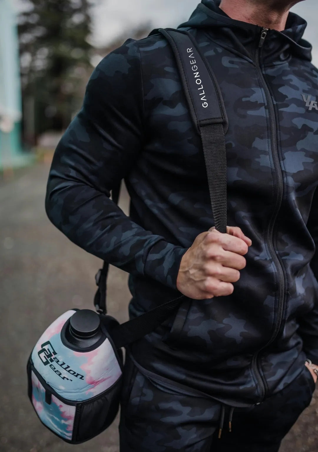 "2025" GALLON GEAR 1 GALLON BOOTY | GYM WATER BOTTLE SLEEVE (TYE DYE PINK)#