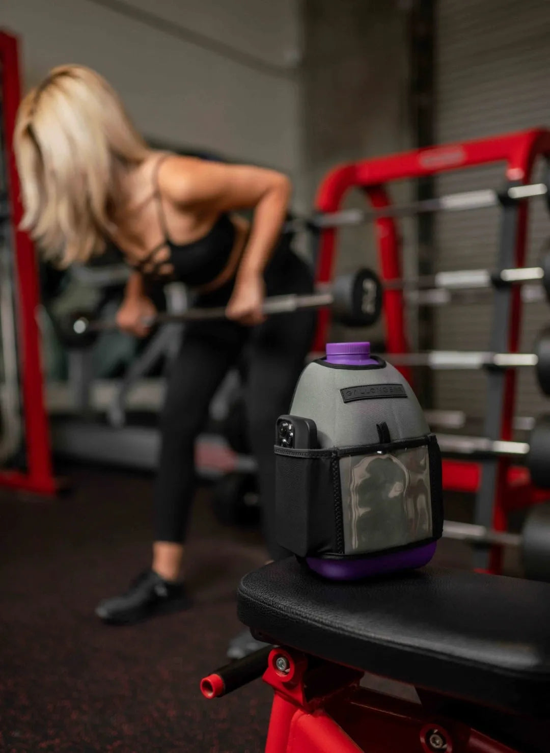 "2025" GALLON GEAR 1 GALLON BOOTY | GYM WATER BOTTLE SLEEVE (GREY)