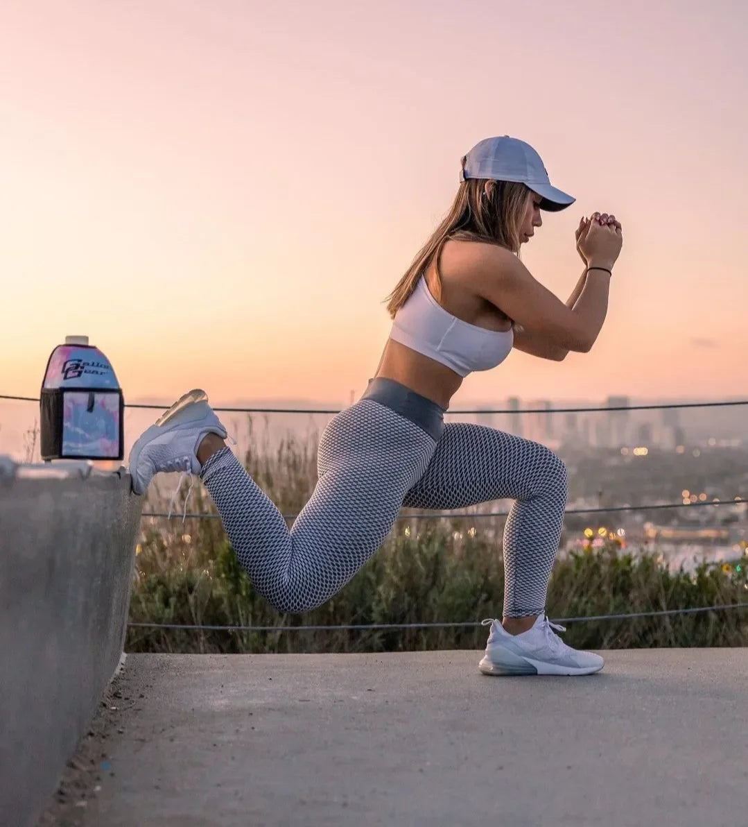 "2025" GALLON GEAR HALF GALLON BOOTY | GYM WATER BOTTLE SLEEVE (TYE DYE PINK)#