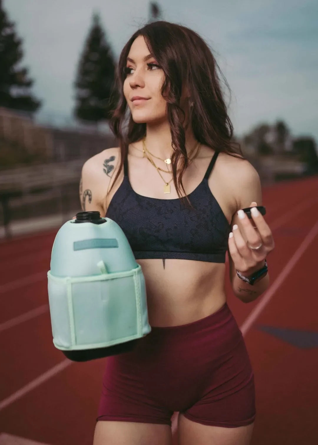 Insulated Gym Sports Sleeve | One Gallon Jug Water Bottle Sleeve | Gallon Gear | Mint
