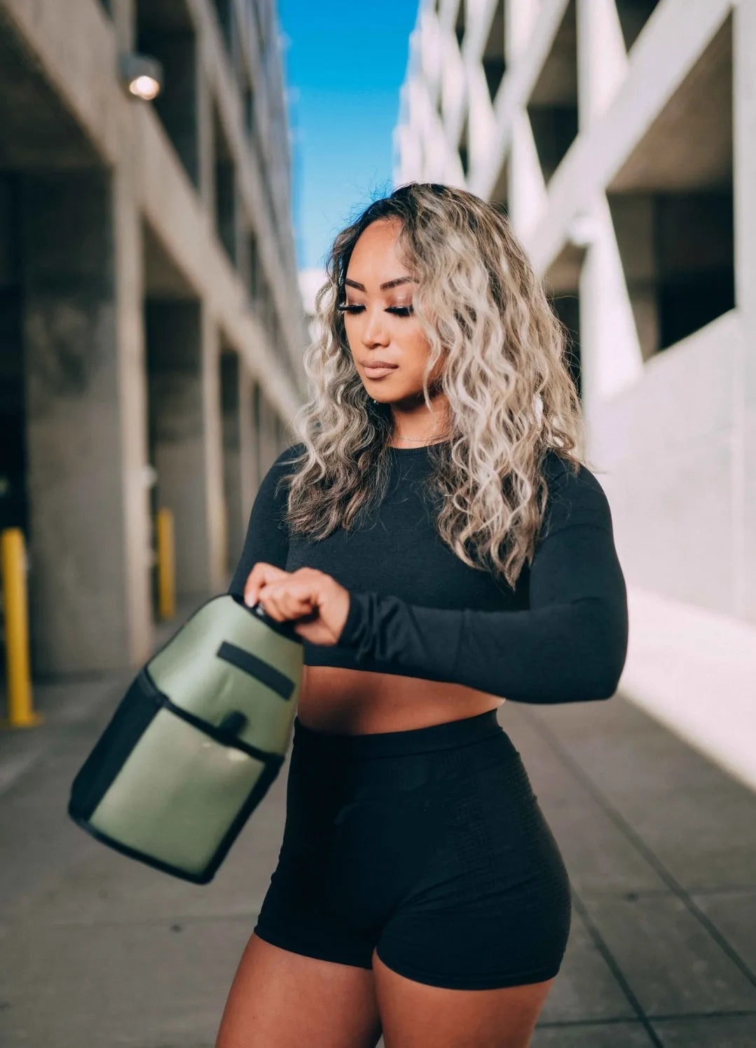 "2025" GALLON GEAR HALF GALLON BOOTY | GYM WATER BOTTLE SLEEVE (OLIVE)